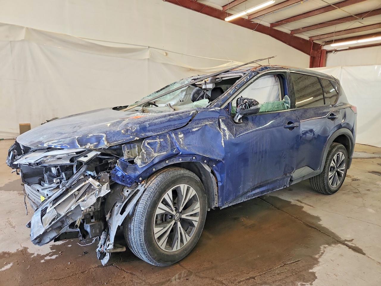 2021 Nissan Rogue Sv Blue vin: 5N1AT3BA9MC725051