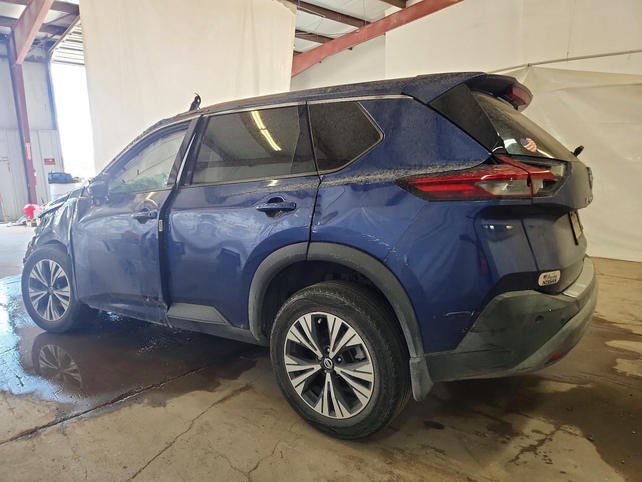 2021 Nissan Rogue Sv Blue vin: 5N1AT3BA9MC725051