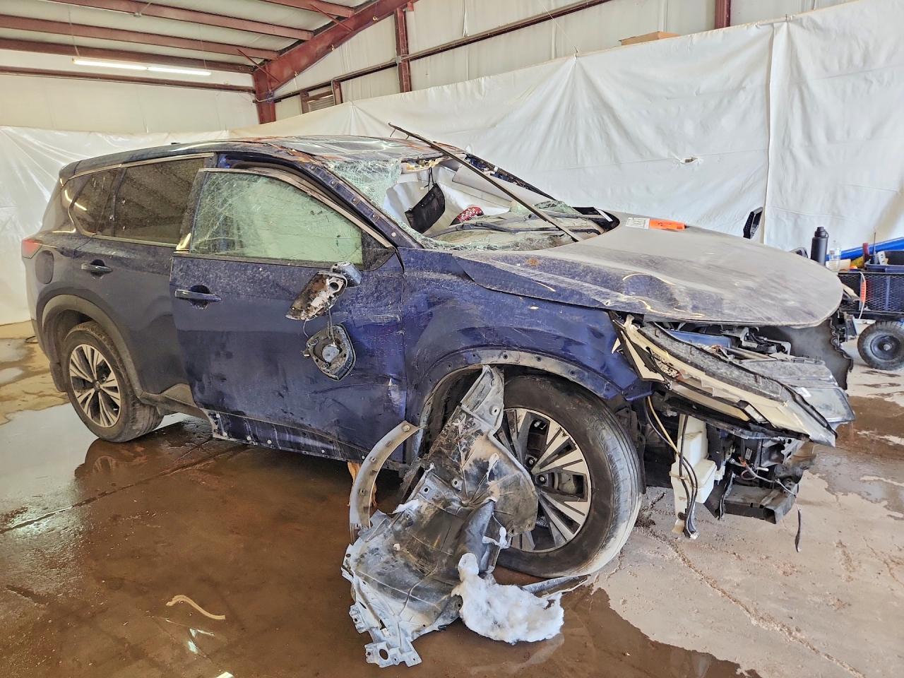 2021 Nissan Rogue Sv Blue vin: 5N1AT3BA9MC725051