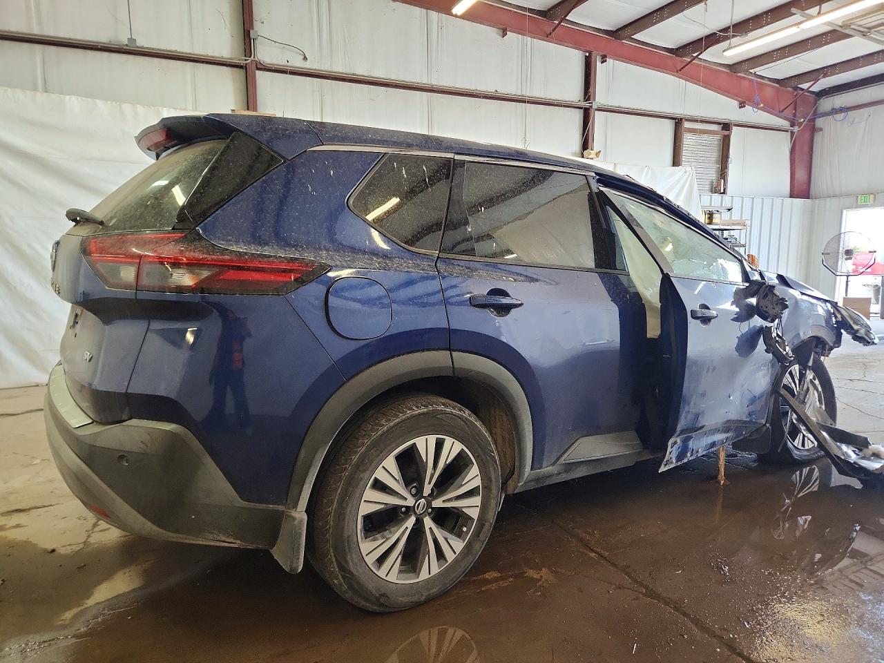 2021 Nissan Rogue Sv Blue vin: 5N1AT3BA9MC725051