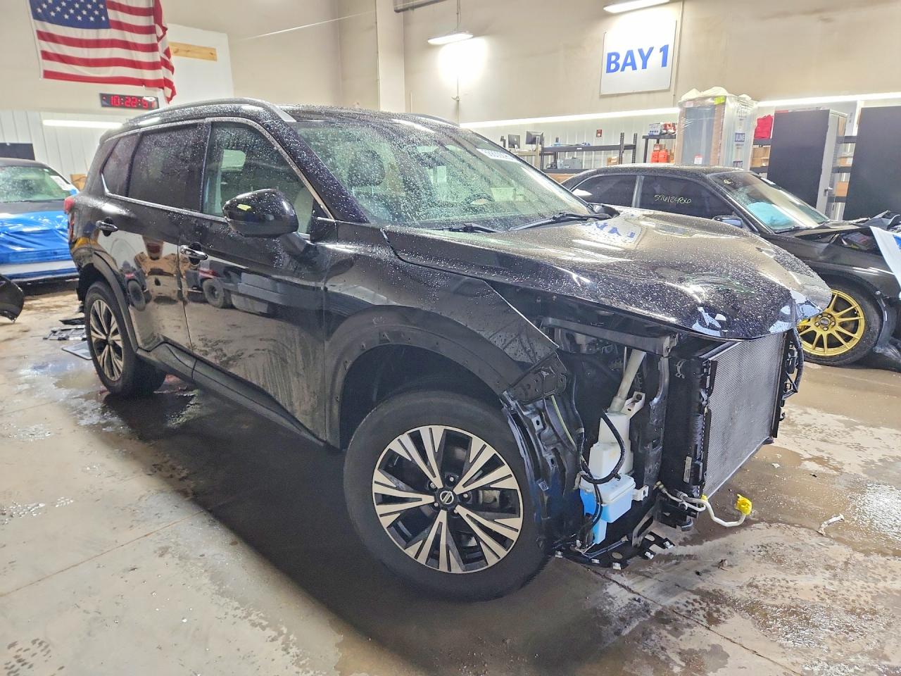 2021 Nissan Rogue Sv Черный vin: 5N1AT3BB0MC774325