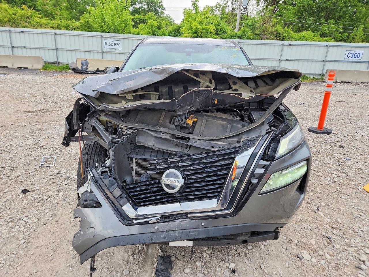 2021 Nissan Rogue Sv Gray vin: 5N1AT3BB0MC796597