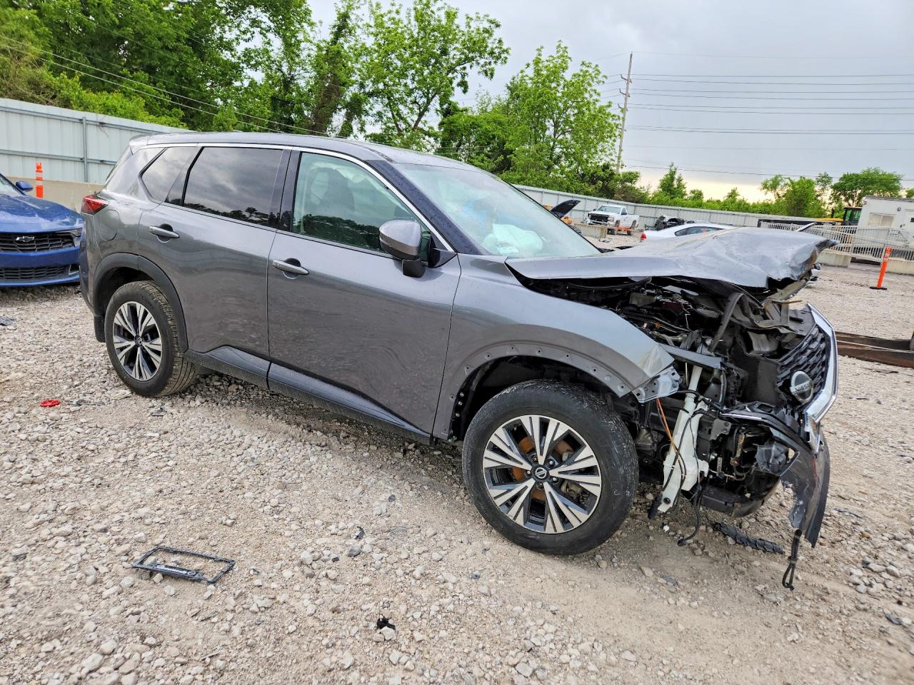 2021 Nissan Rogue Sv Gray vin: 5N1AT3BB0MC796597