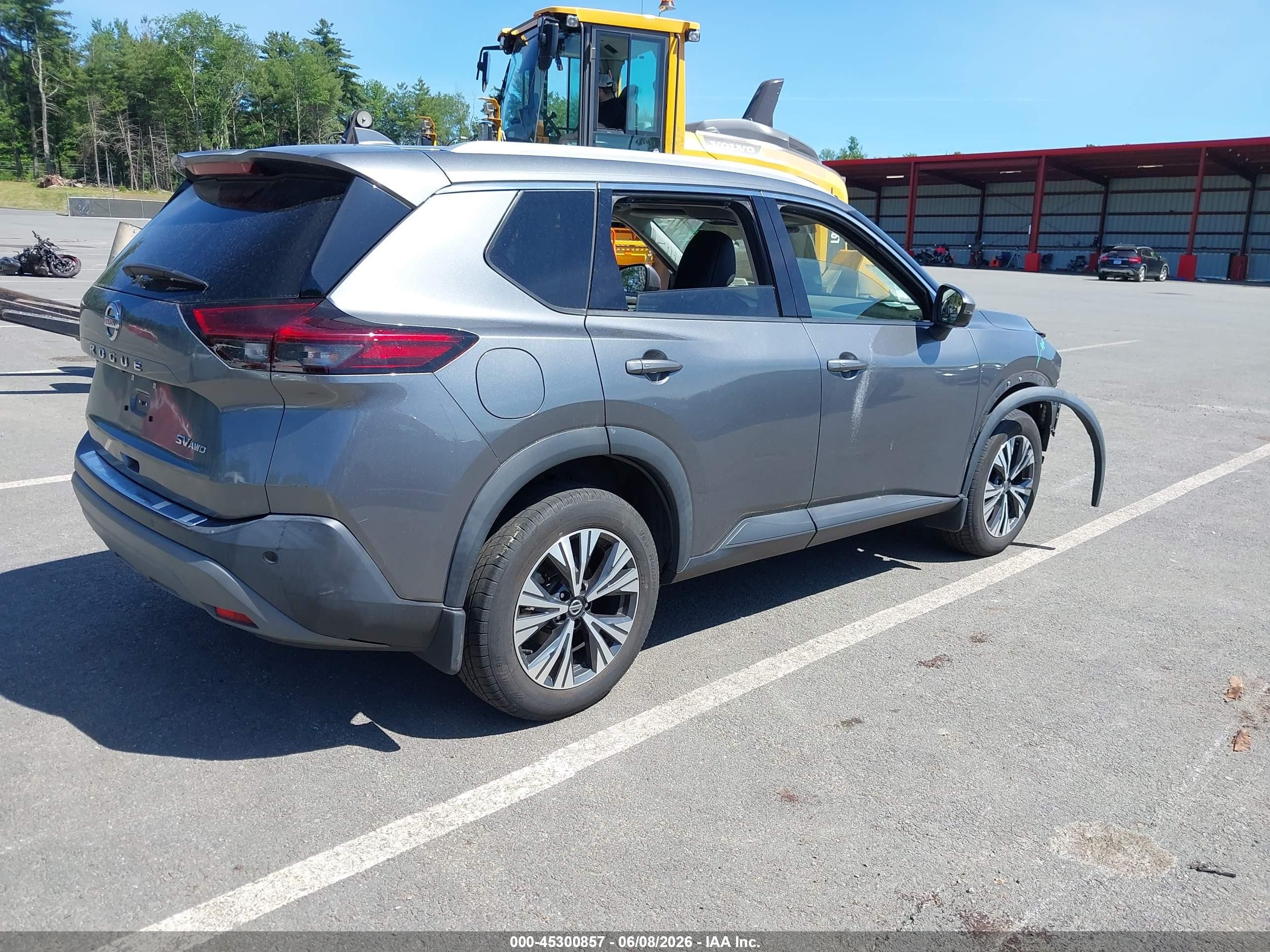 2021 Nissan Rogue Sv Intelligent Awd Gray vin: 5N1AT3BB1MC756092