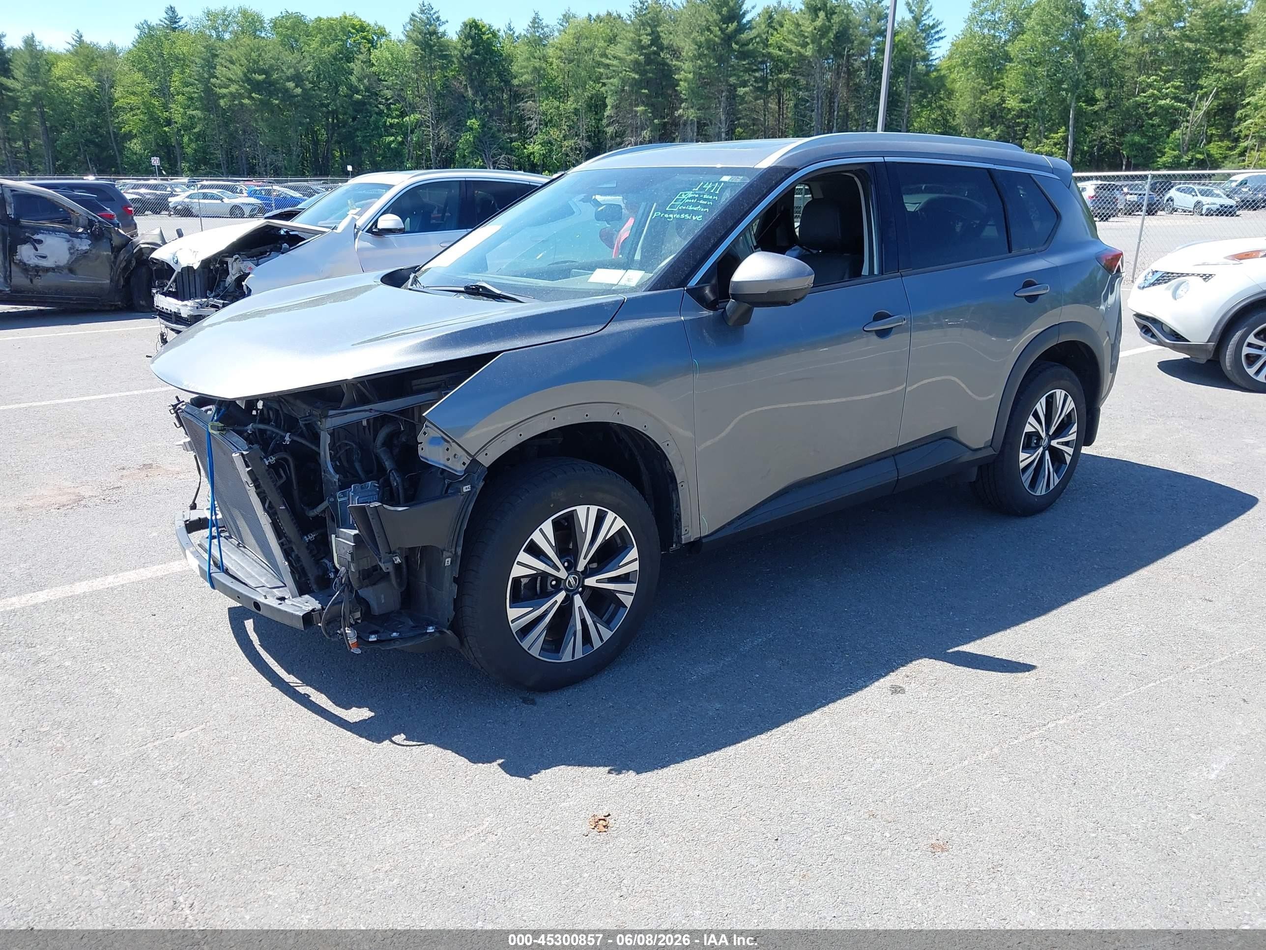 2021 Nissan Rogue Sv Intelligent Awd Gray vin: 5N1AT3BB1MC756092