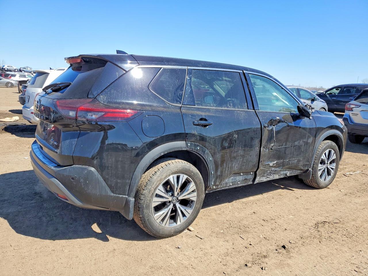 2021 Nissan Rogue Sv Черный vin: 5N1AT3BB1MC822897