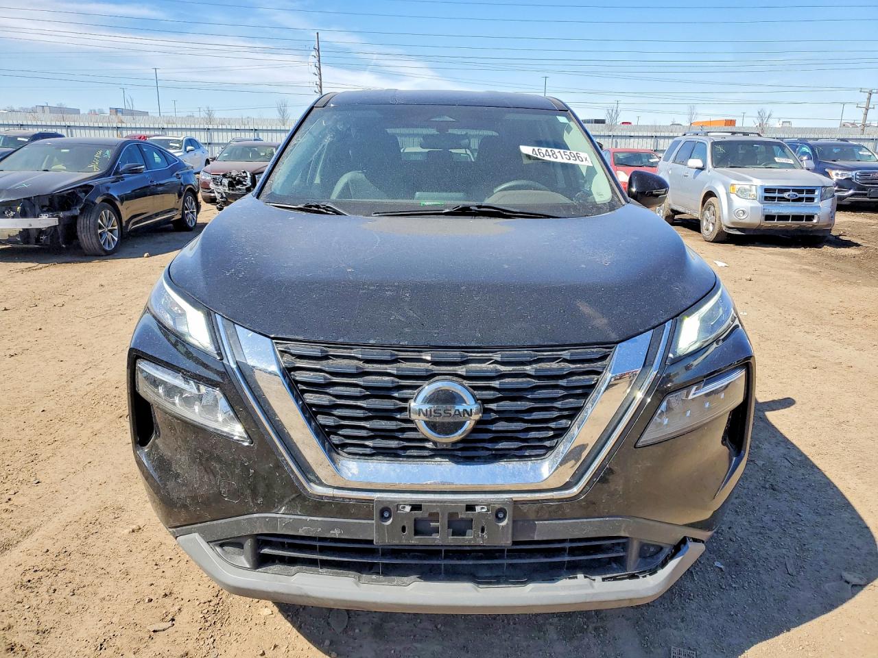 2021 Nissan Rogue Sv Черный vin: 5N1AT3BB1MC822897