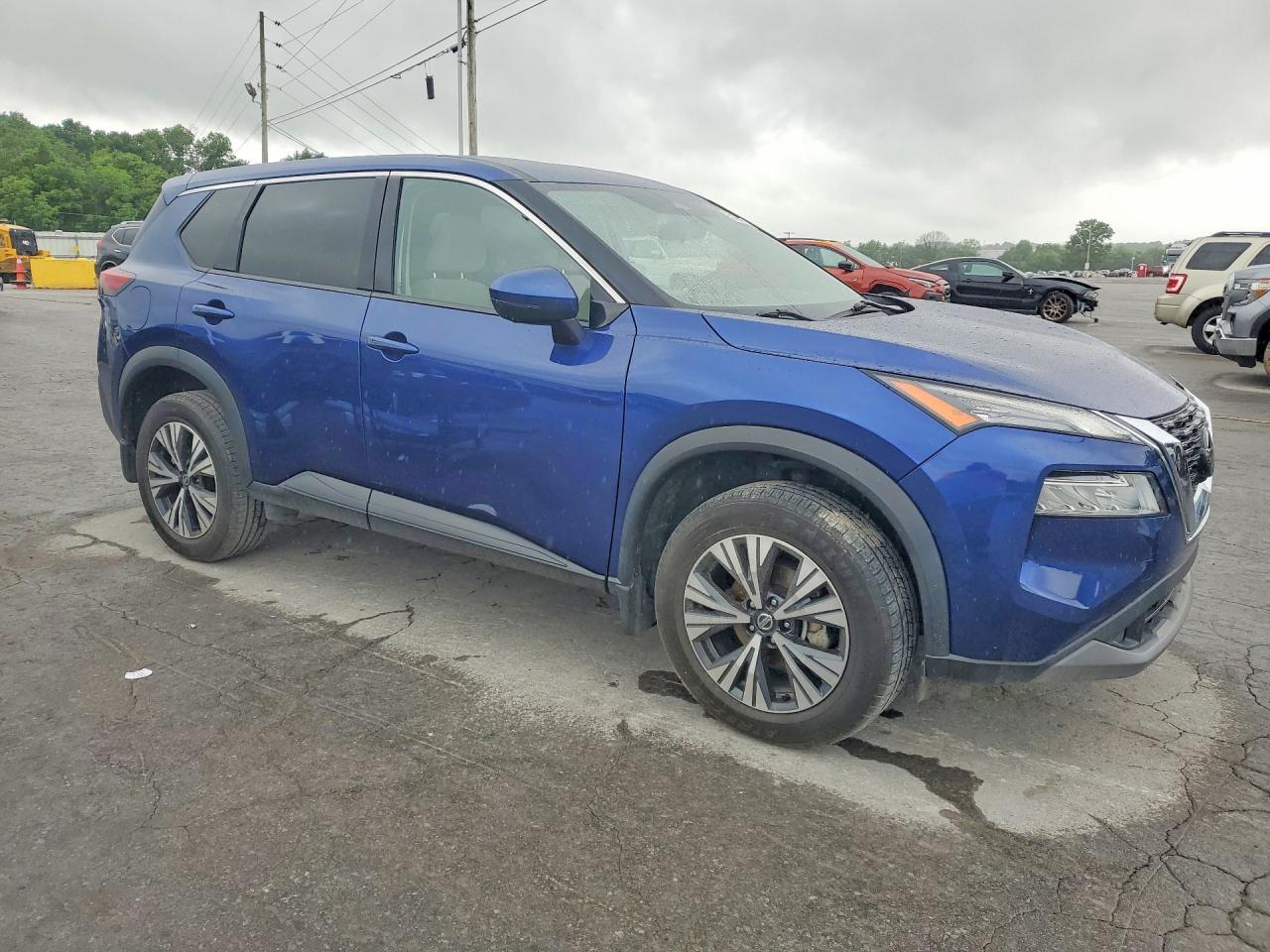 2021 Nissan Rogue Sv Blue vin: 5N1AT3BB1MC828943