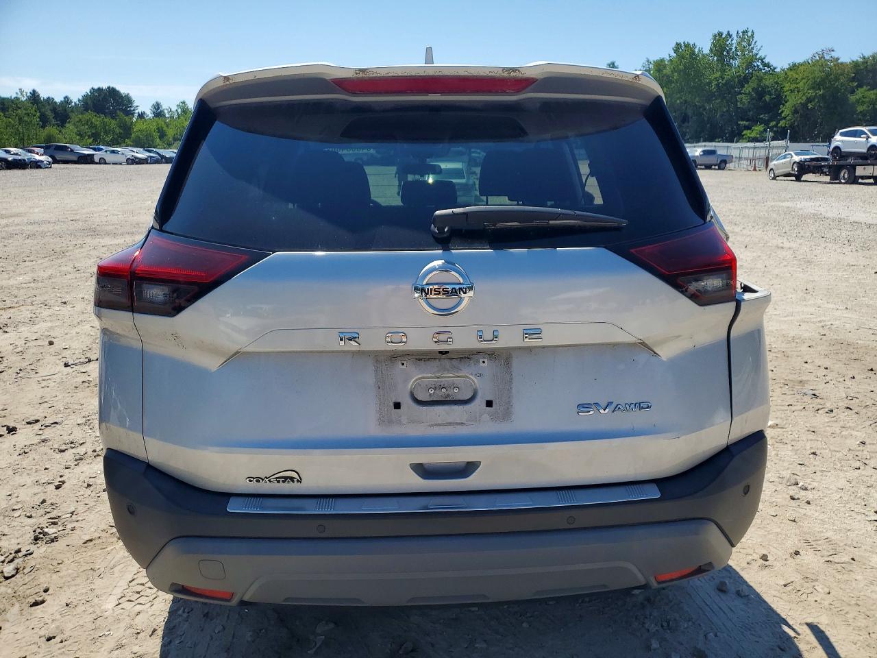 2021 Nissan Rogue Sv Silver vin: 5N1AT3BB3MC680830