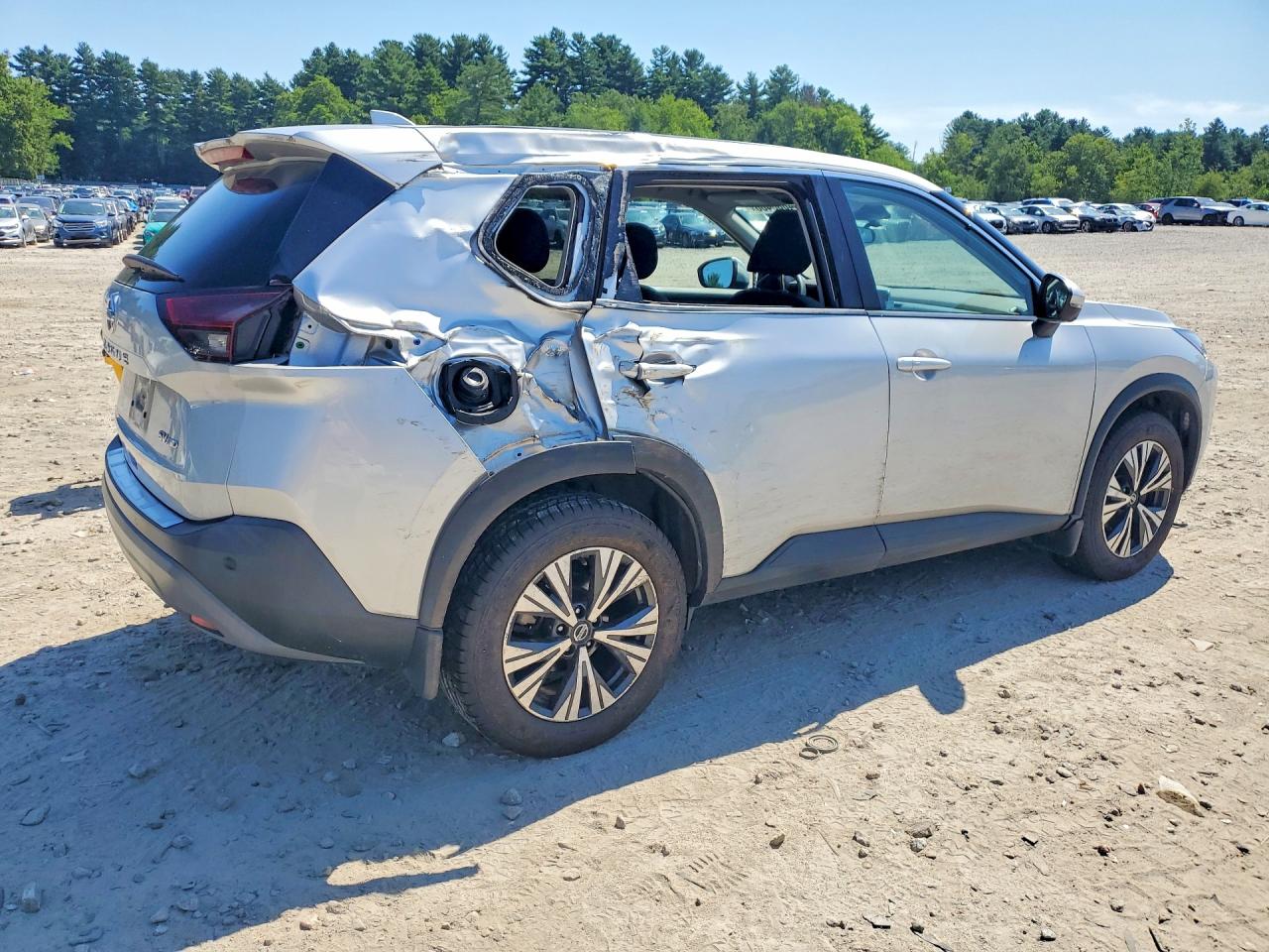 2021 Nissan Rogue Sv Silver vin: 5N1AT3BB3MC680830