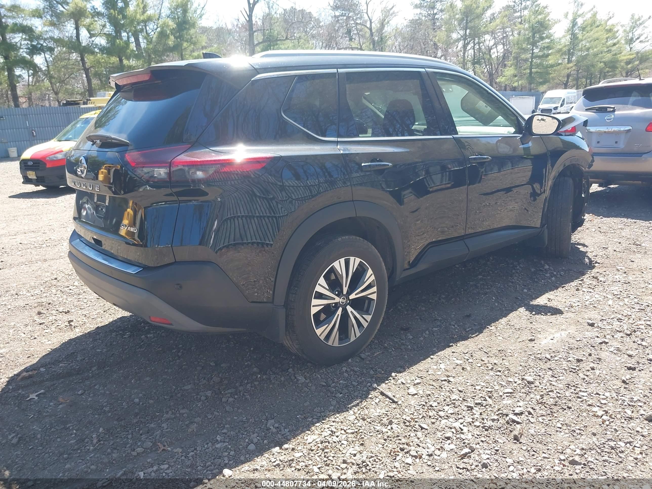2021 Nissan Rogue Sv Intelligent Awd Black vin: 5N1AT3BB6MC801902