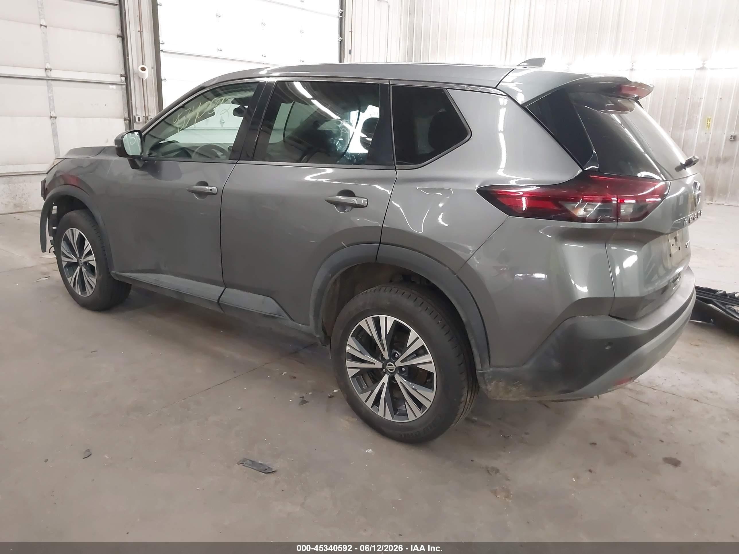 2021 Nissan Rogue Sv Intelligent Awd Gray vin: 5N1AT3BB7MC736901