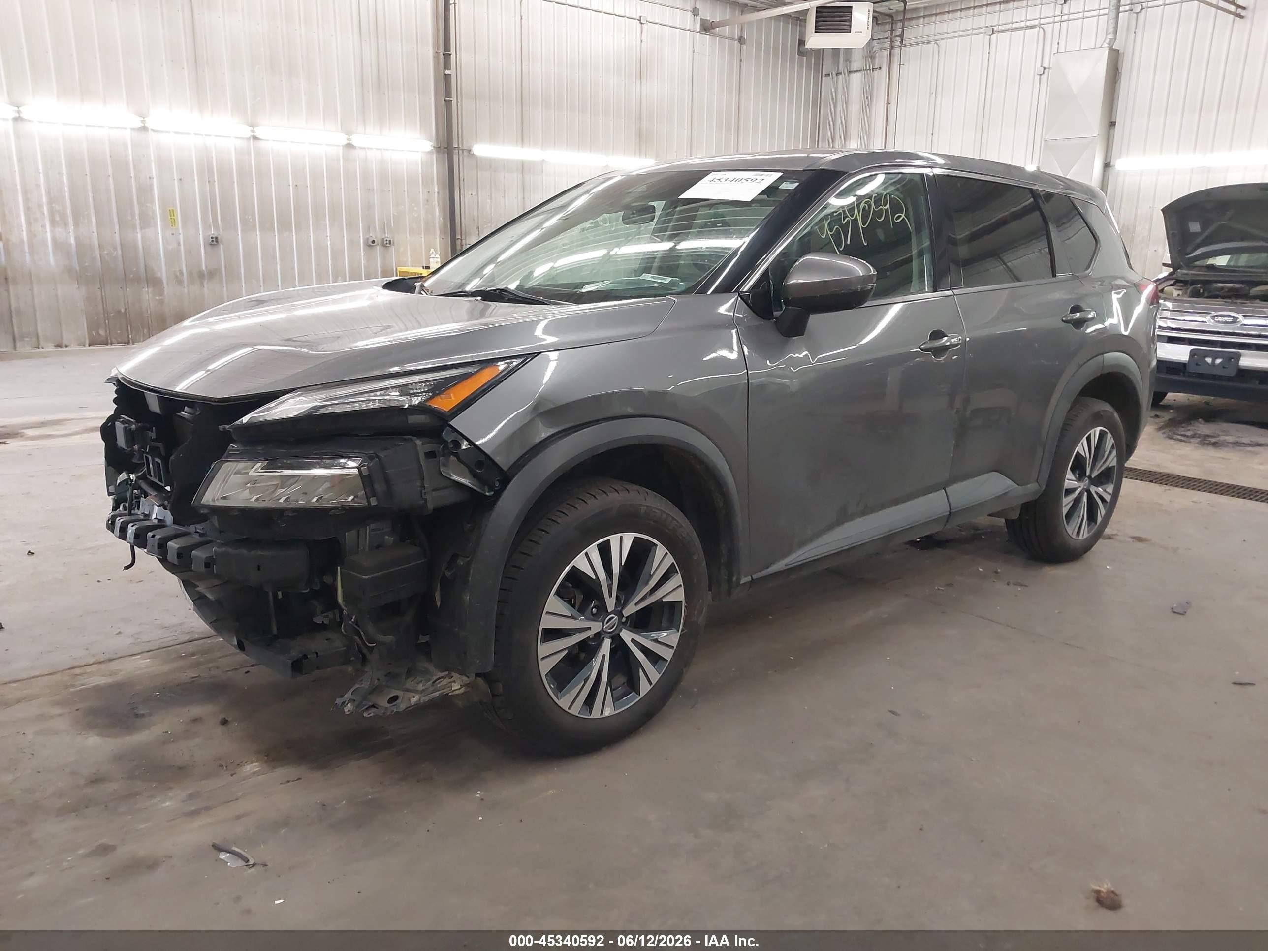 2021 Nissan Rogue Sv Intelligent Awd Gray vin: 5N1AT3BB7MC736901