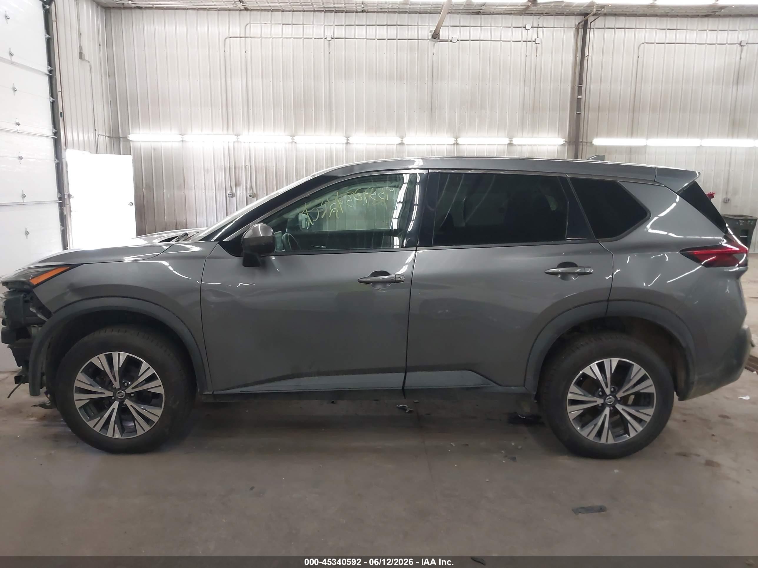 2021 Nissan Rogue Sv Intelligent Awd Gray vin: 5N1AT3BB7MC736901