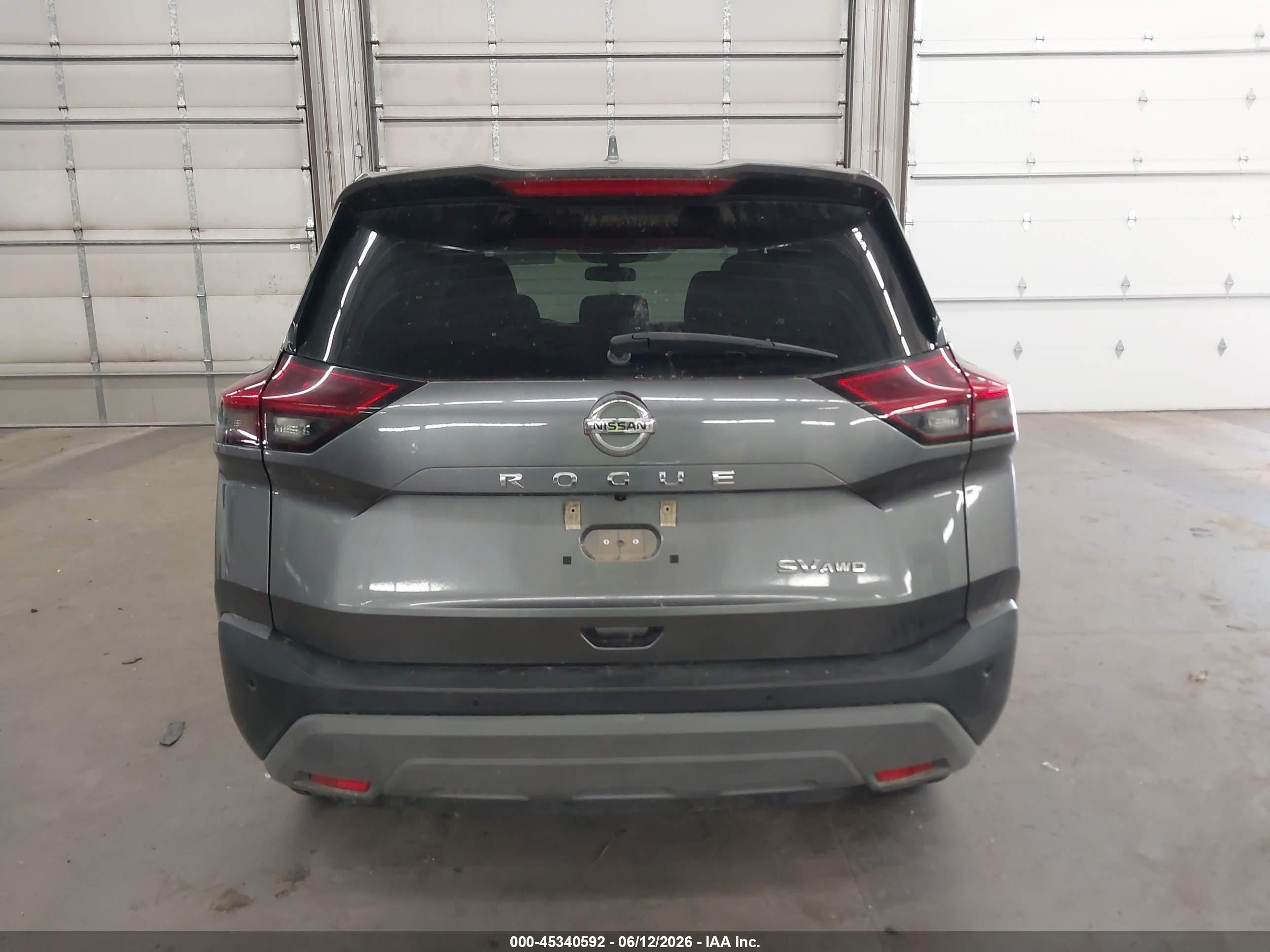 2021 Nissan Rogue Sv Intelligent Awd Gray vin: 5N1AT3BB7MC736901