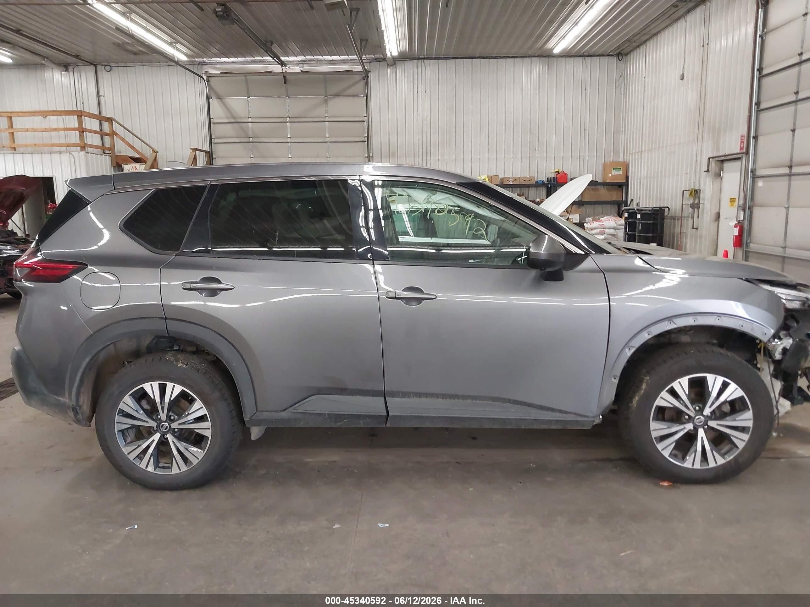 2021 Nissan Rogue Sv Intelligent Awd Gray vin: 5N1AT3BB7MC736901