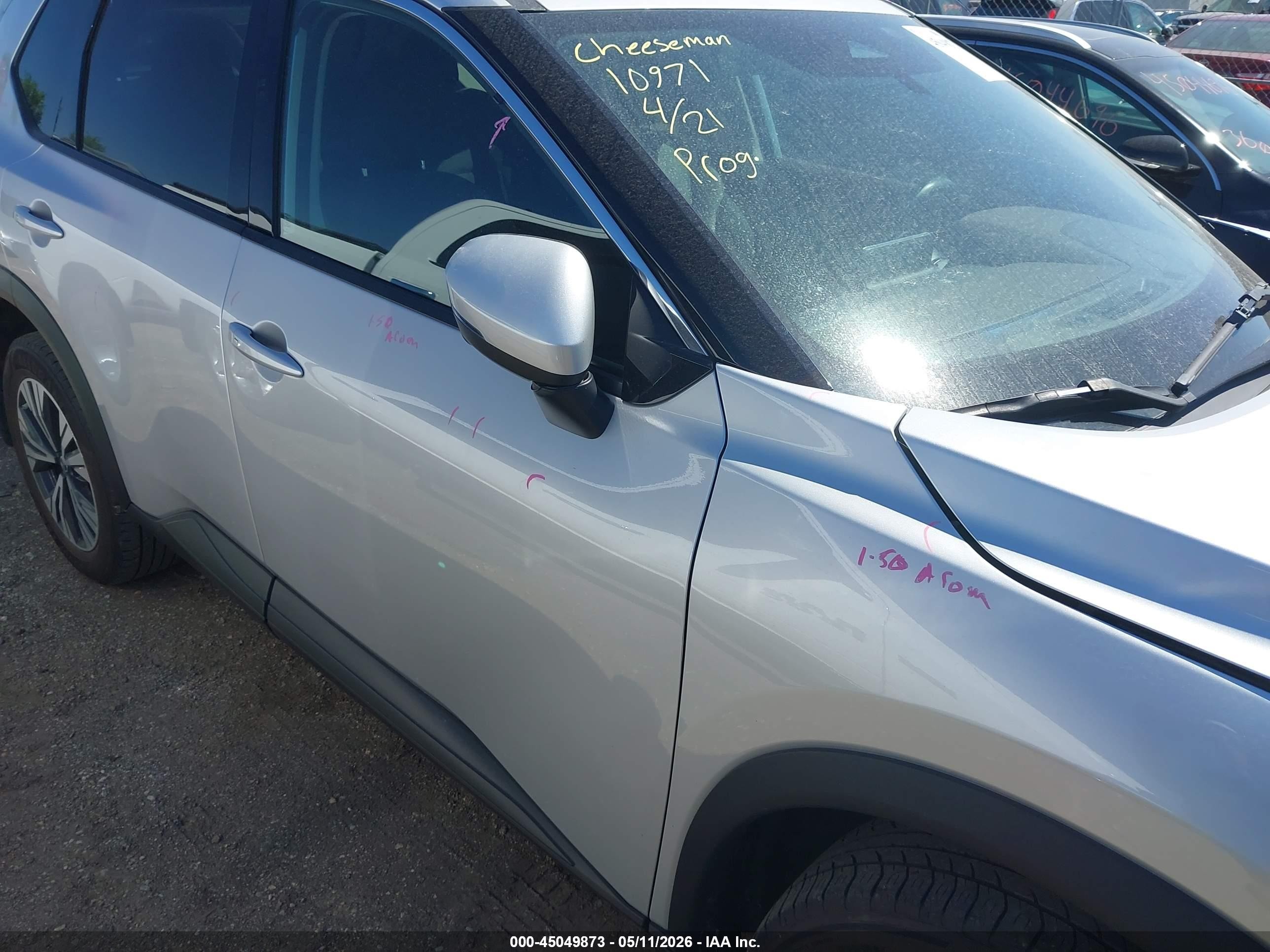 2021 Nissan Rogue Sv Intelligent Awd Silver vin: 5N1AT3BB8MC682380