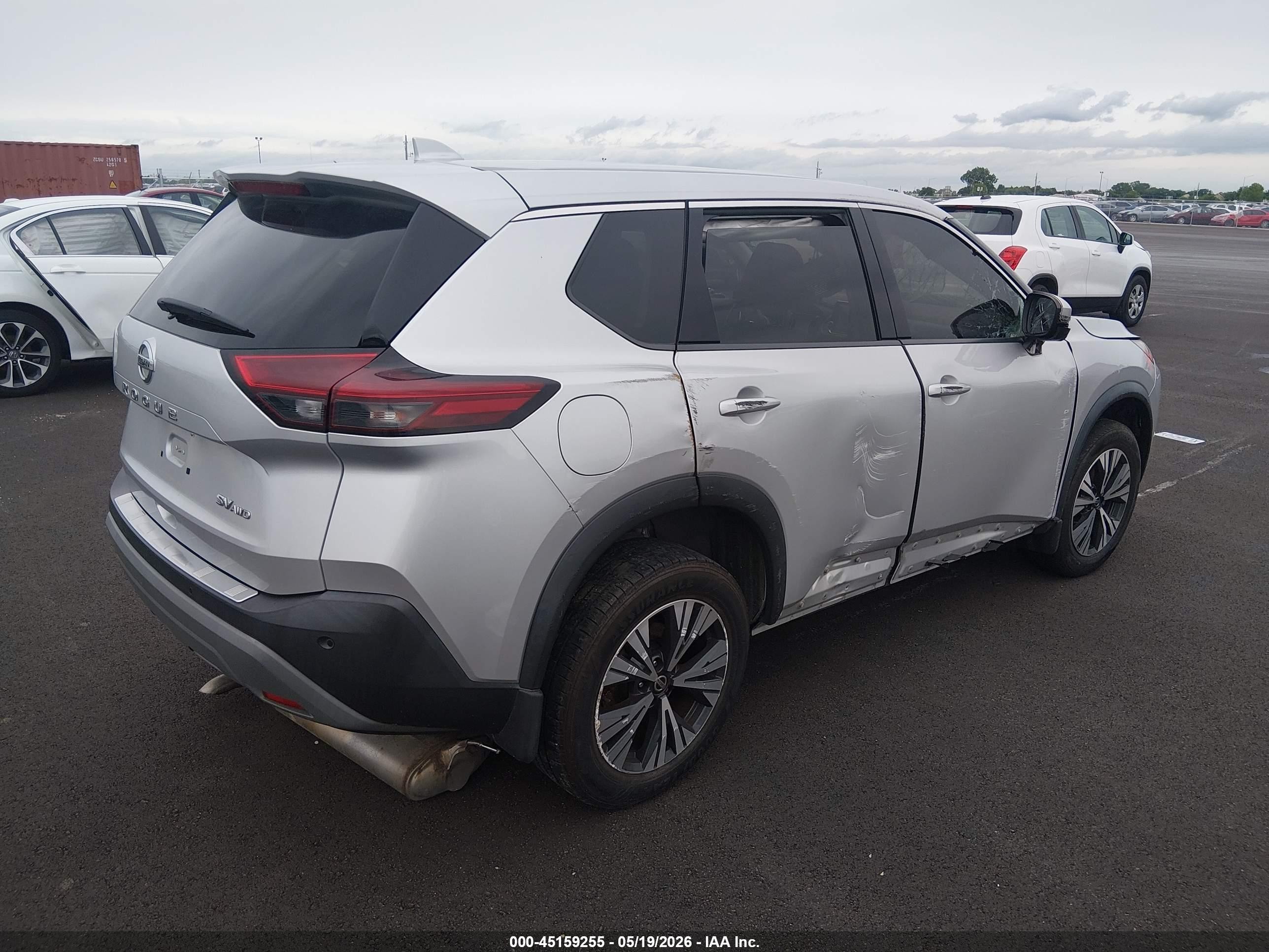 2021 Nissan Rogue Sv Intelligent Awd Silver vin: 5N1AT3BB8MC710582