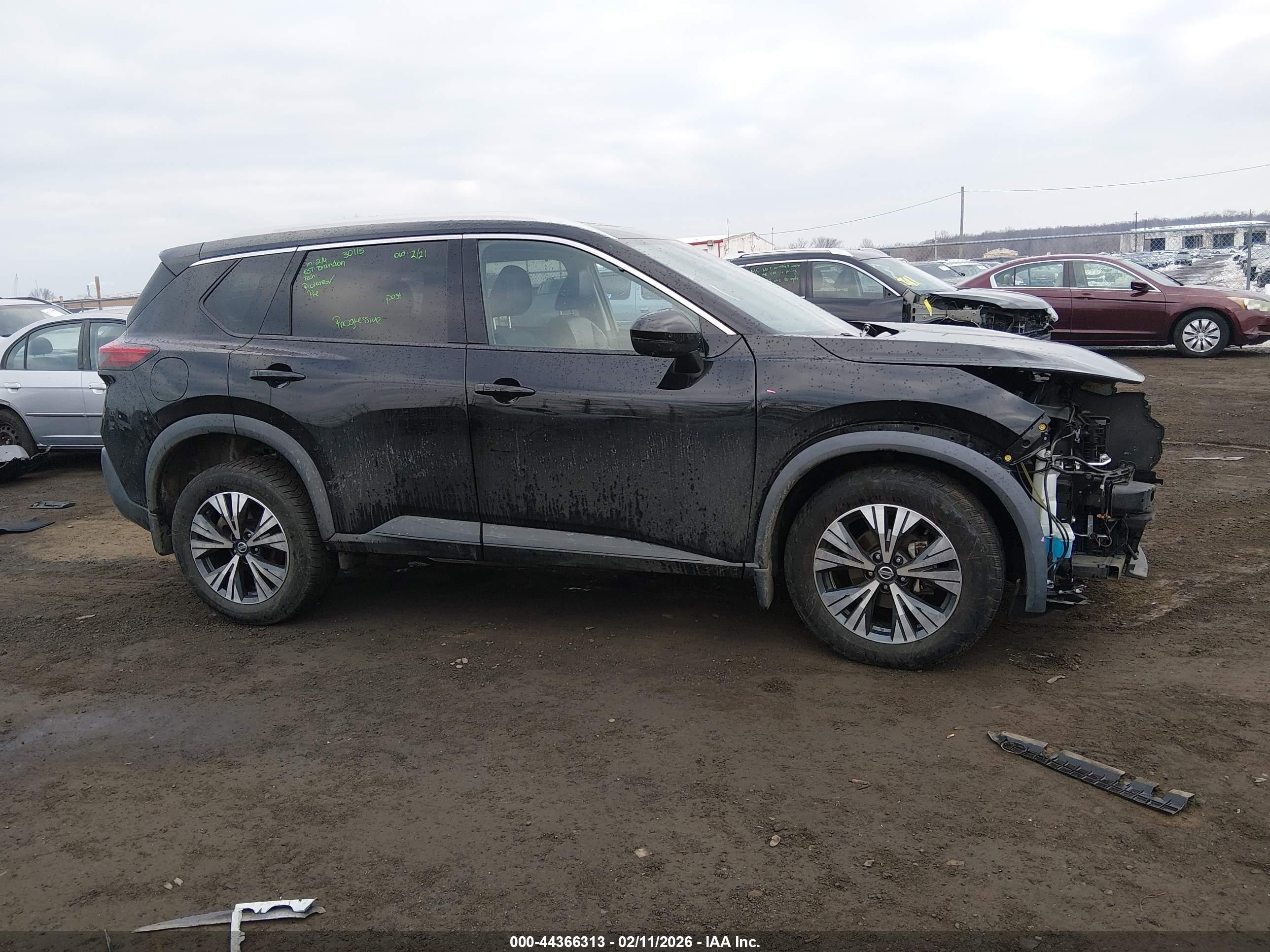 2021 Nissan Rogue Sv Intelligent Awd Black vin: 5N1AT3BB9MC784691