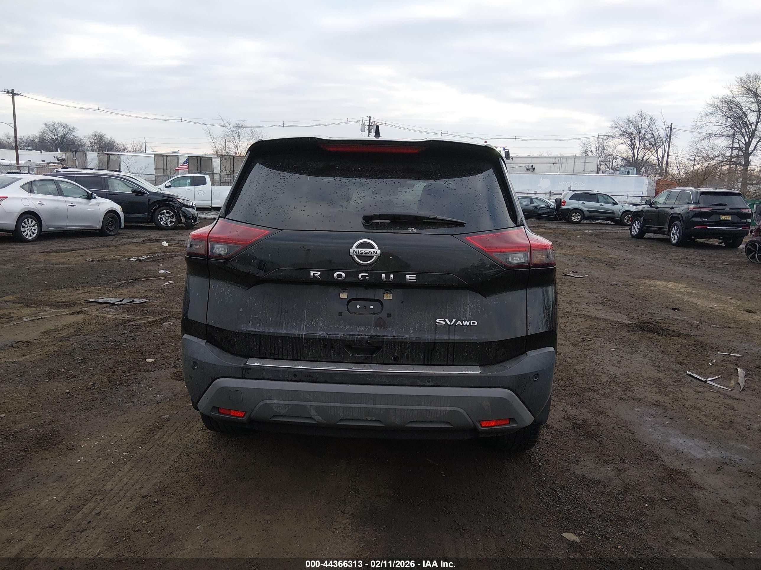 2021 Nissan Rogue Sv Intelligent Awd Black vin: 5N1AT3BB9MC784691