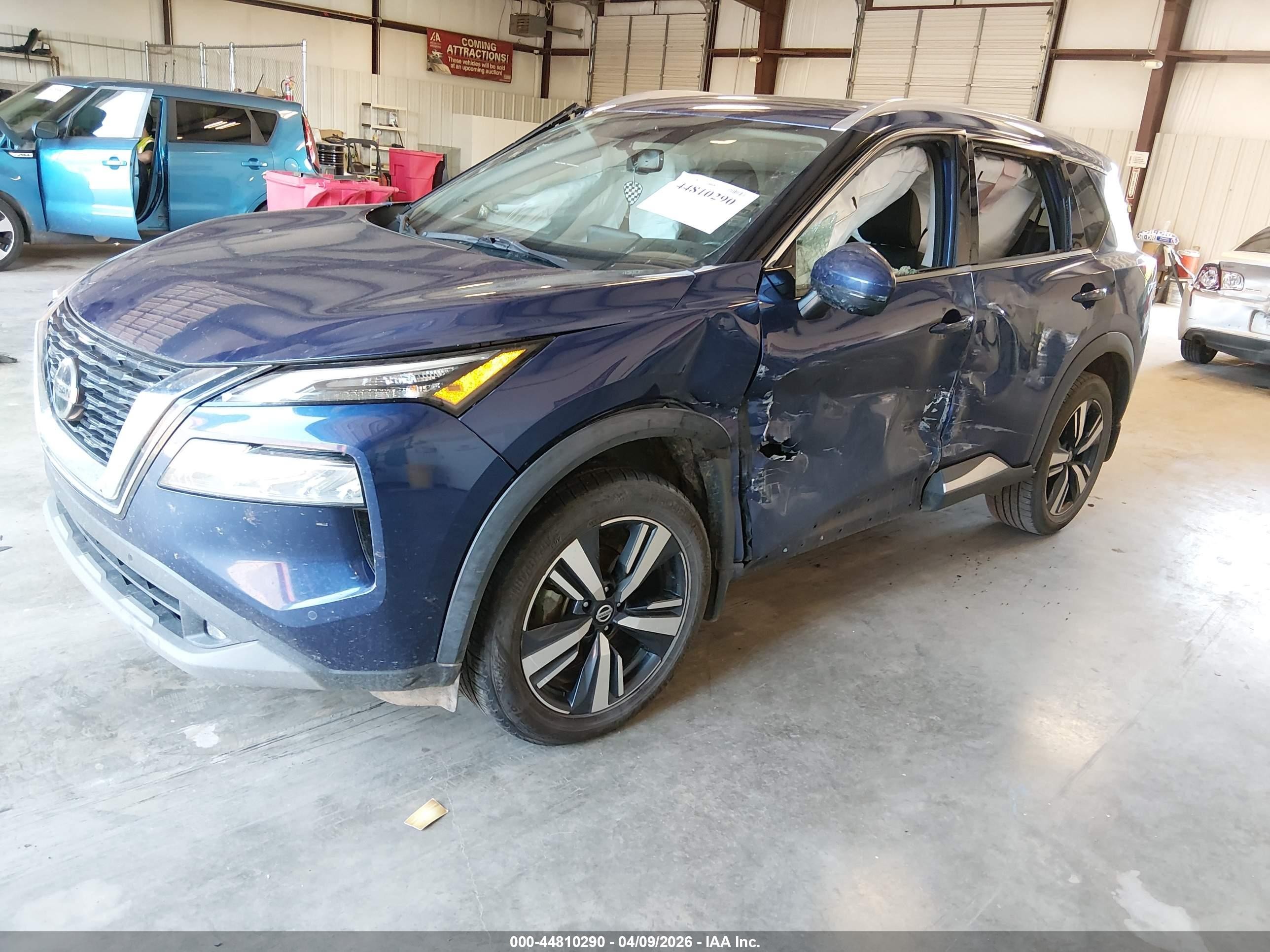 2021 Nissan Rogue Sl Fwd Синий vin: 5N1AT3CA5MC708293