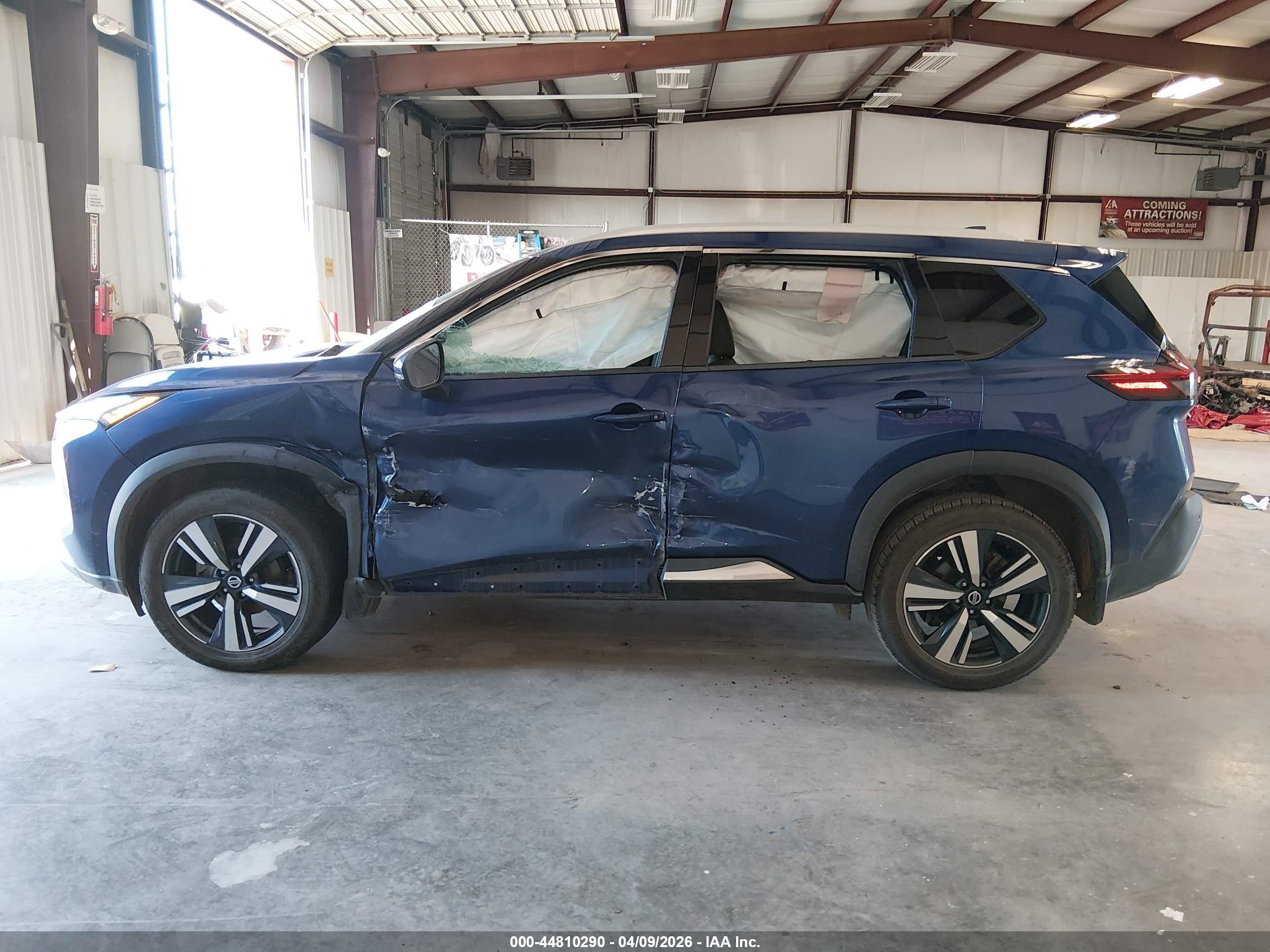 2021 Nissan Rogue Sl Fwd Синий vin: 5N1AT3CA5MC708293