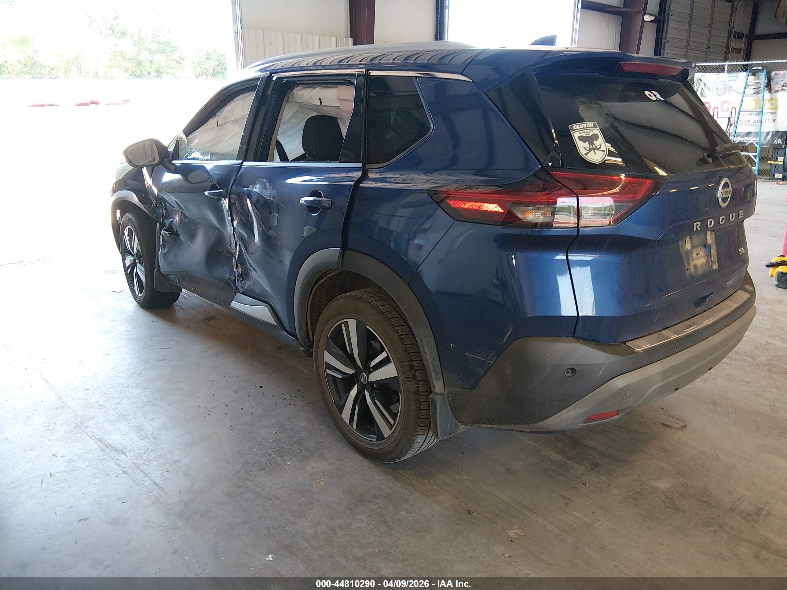 2021 Nissan Rogue Sl Fwd Синий vin: 5N1AT3CA5MC708293