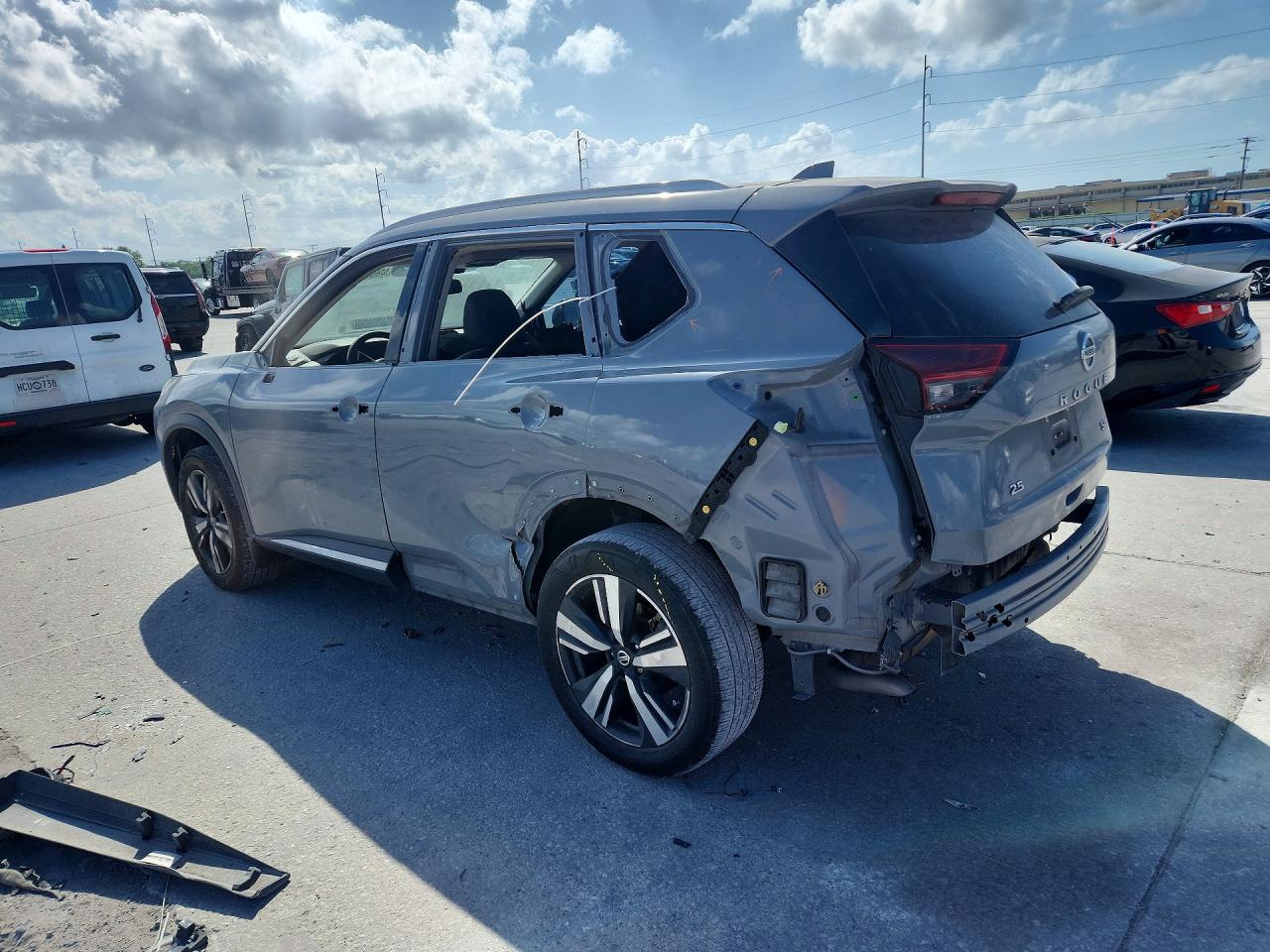 2021 Nissan Rogue Sl Серый vin: 5N1AT3CA9MC814116