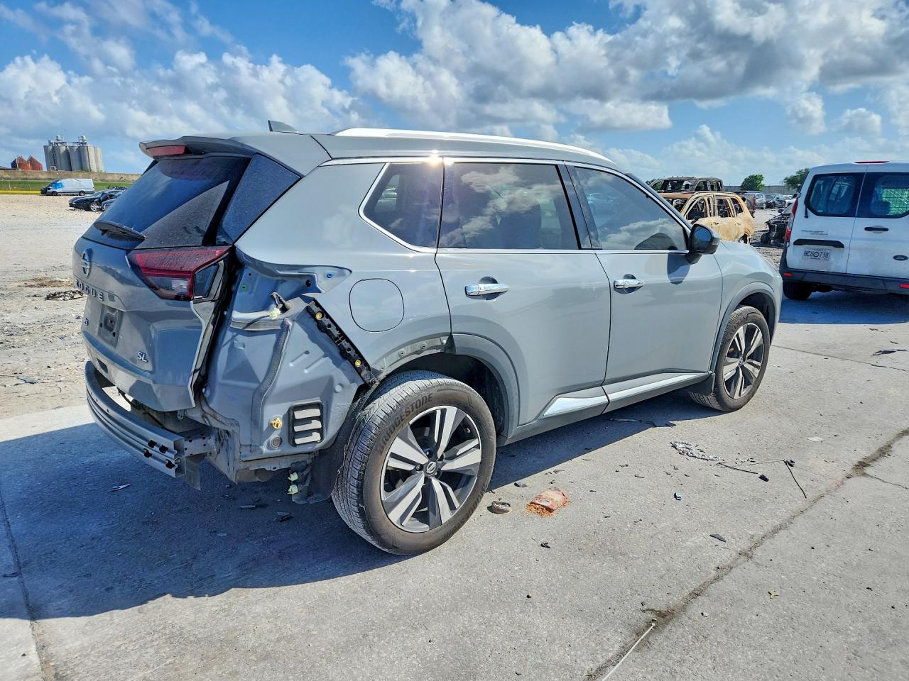 2021 Nissan Rogue Sl Серый vin: 5N1AT3CA9MC814116
