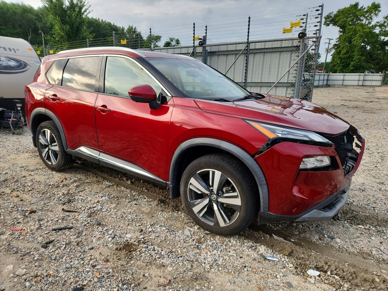2021 Nissan Rogue Sl Maroon vin: 5N1AT3CB8MC773258