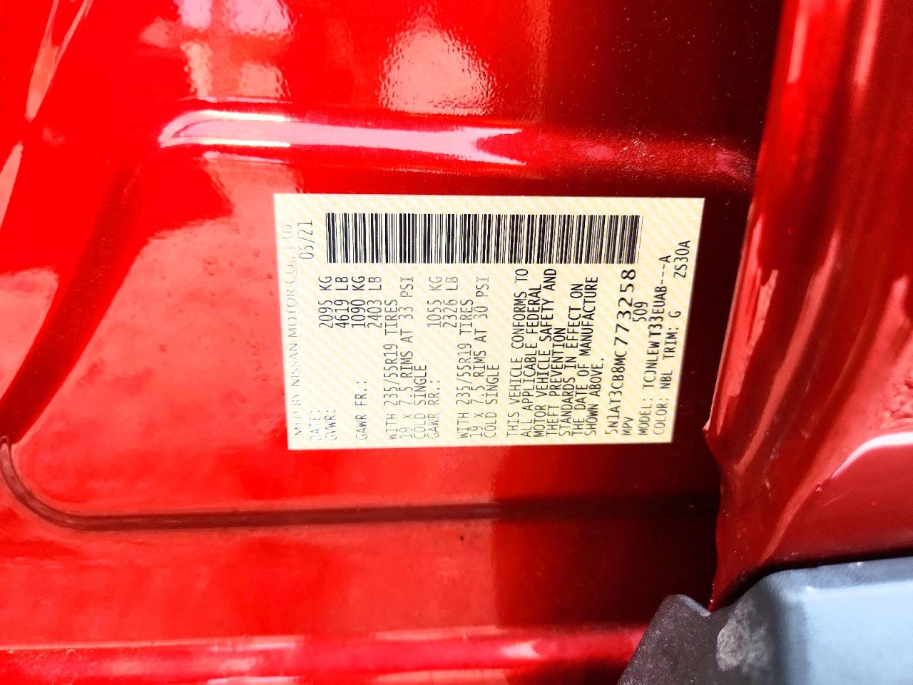 2021 Nissan Rogue Sl Maroon vin: 5N1AT3CB8MC773258