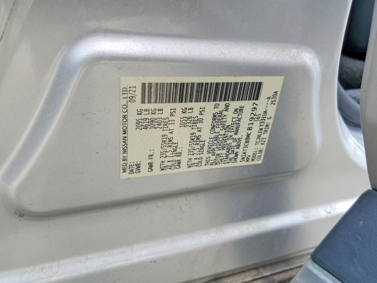 2021 Nissan Rogue Sl Silver vin: 5N1AT3CB8MC819297