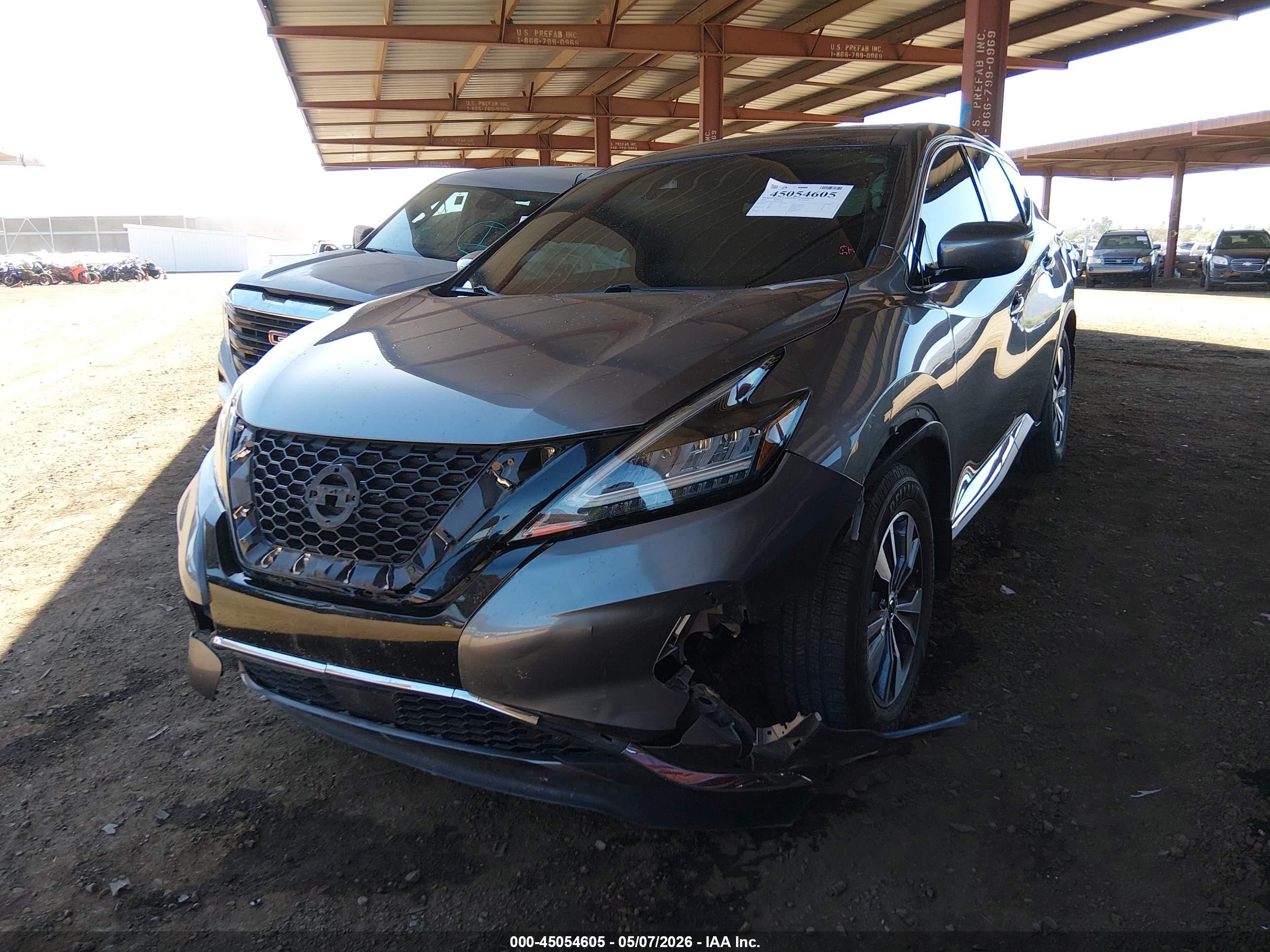 2021 Nissan Murano S Fwd Серый vin: 5N1AZ2AJ5MC121104