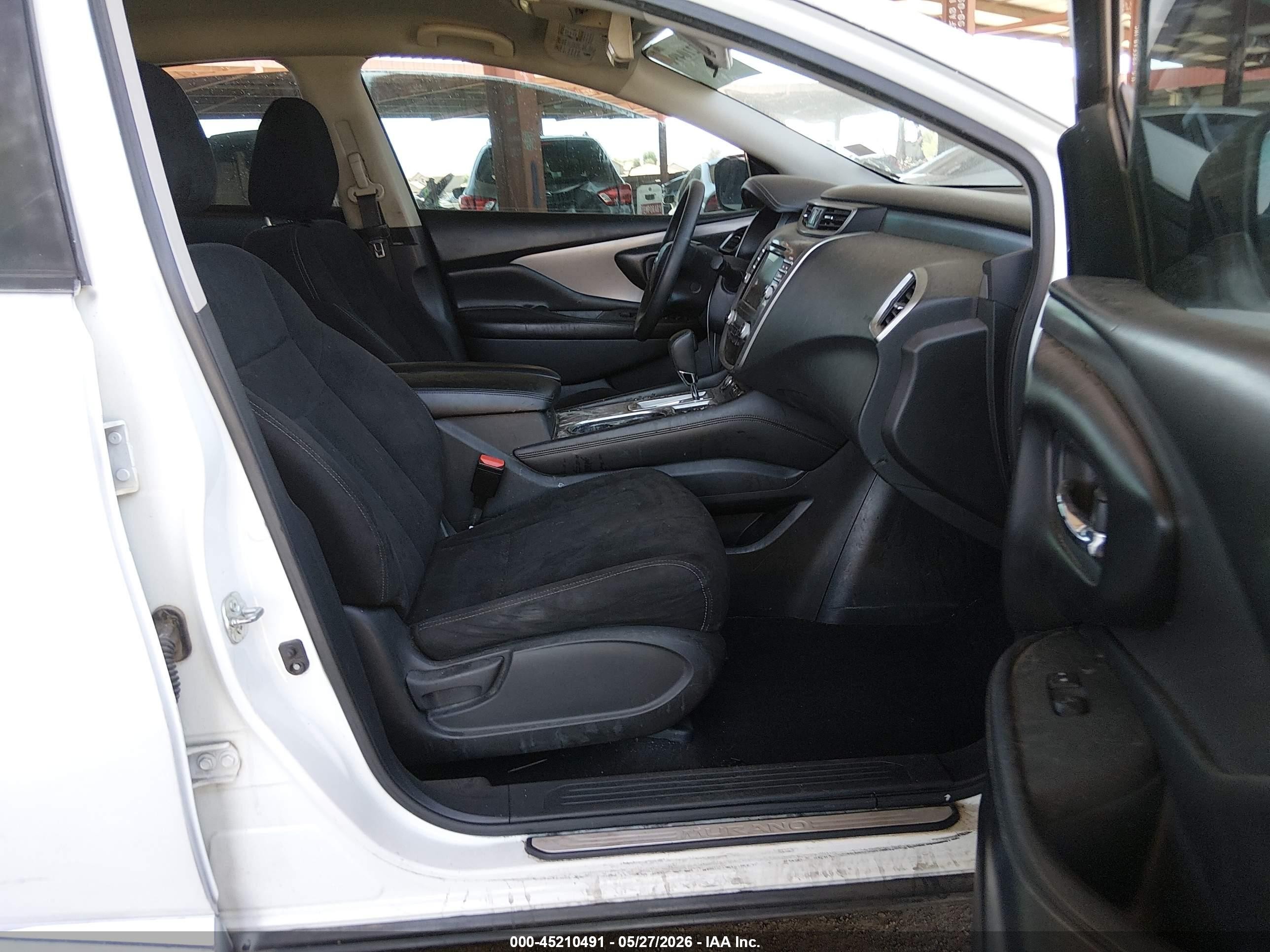 2021 Nissan Murano S Fwd White vin: 5N1AZ2AJ8MC136230