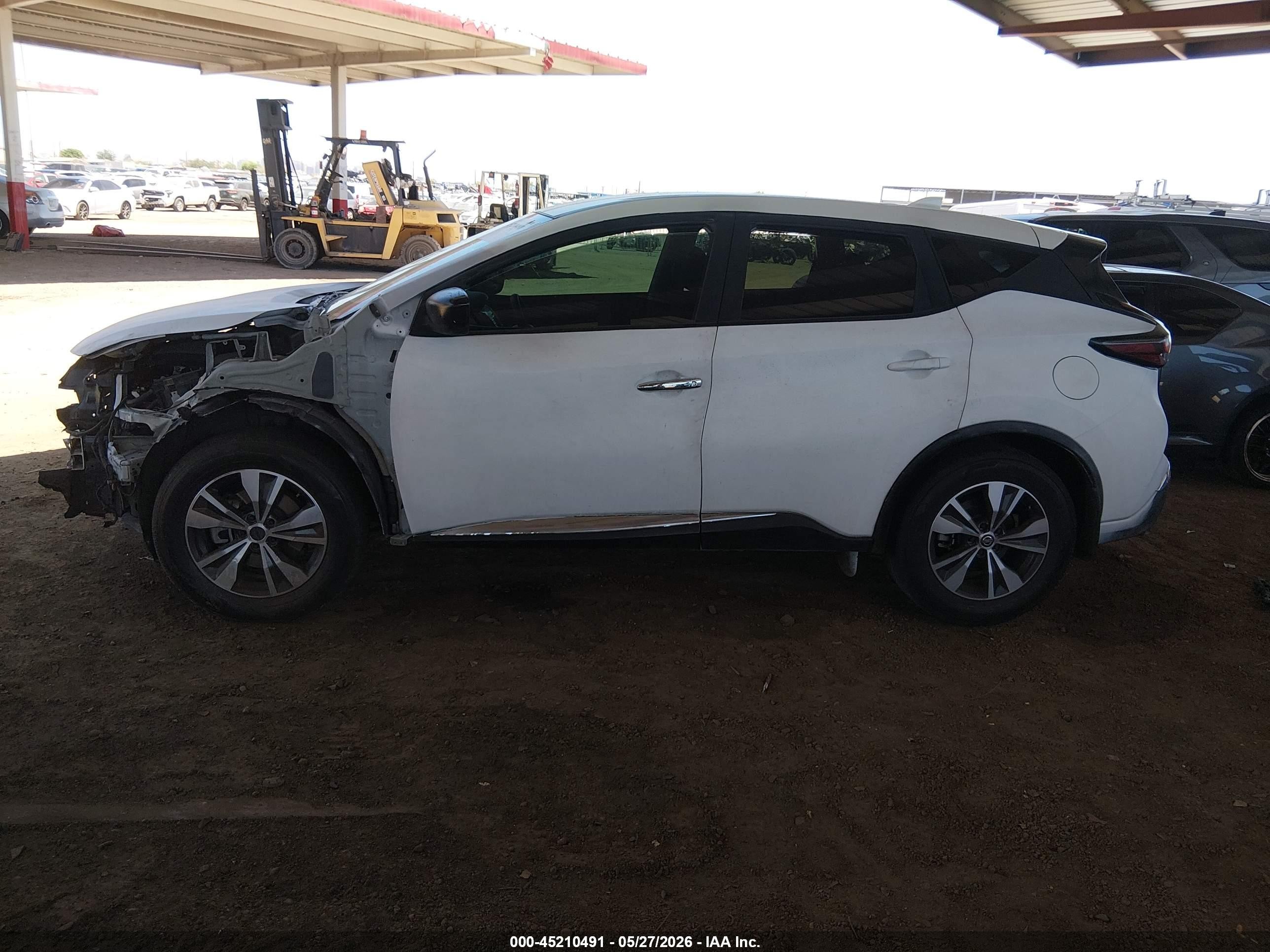2021 Nissan Murano S Fwd White vin: 5N1AZ2AJ8MC136230