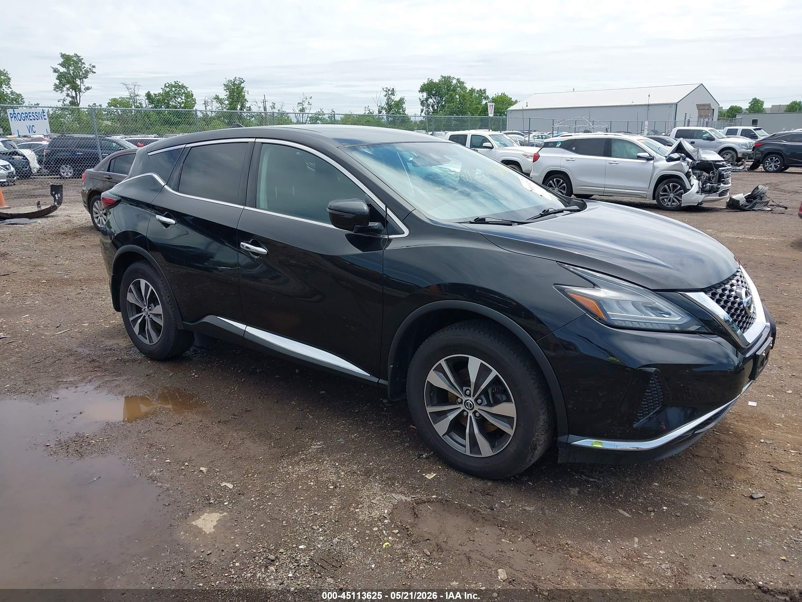 2020 Nissan Murano S Intelligent Awd Black vin: 5N1AZ2AS5LN148833