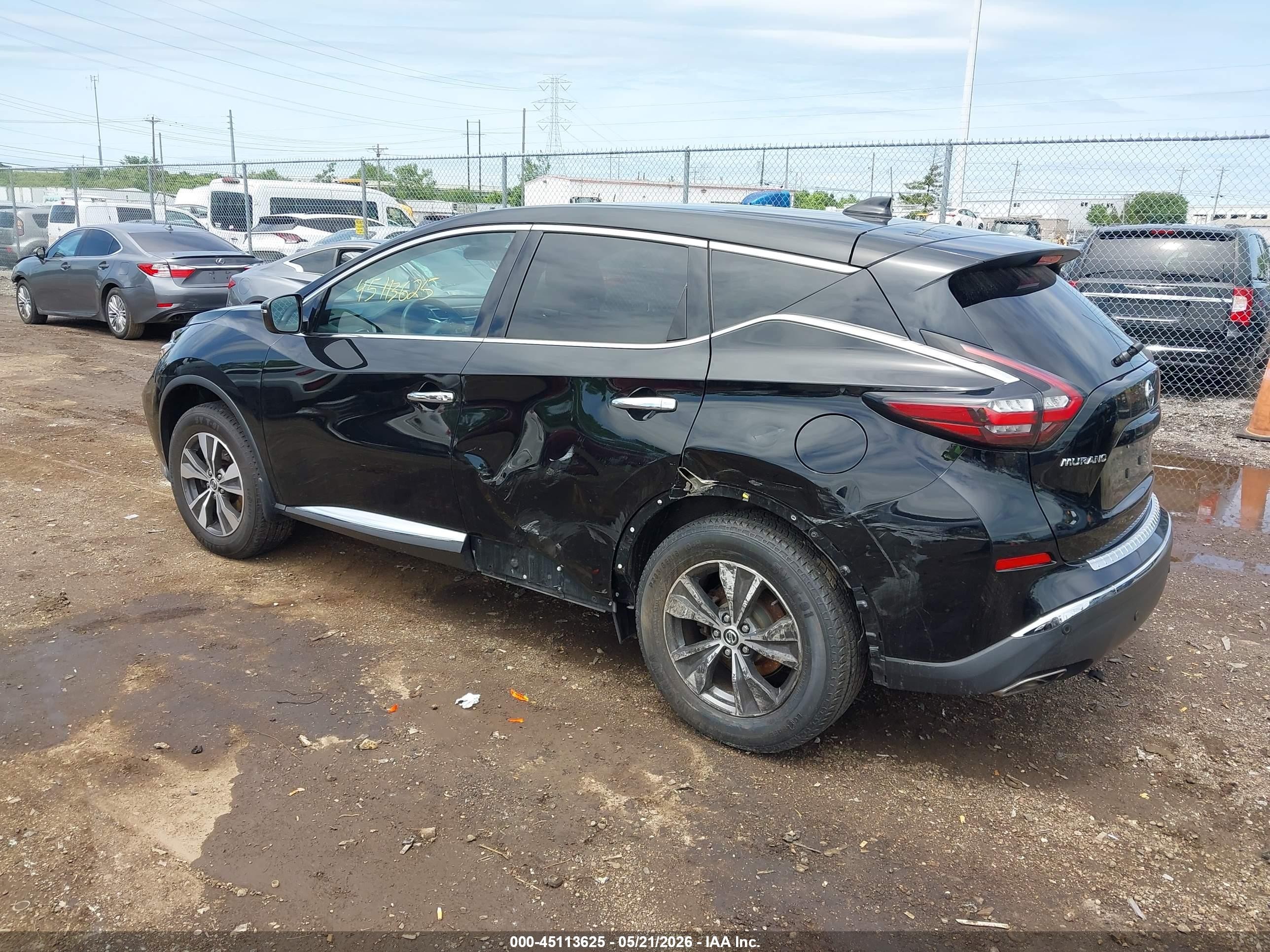 2020 Nissan Murano S Intelligent Awd Black vin: 5N1AZ2AS5LN148833