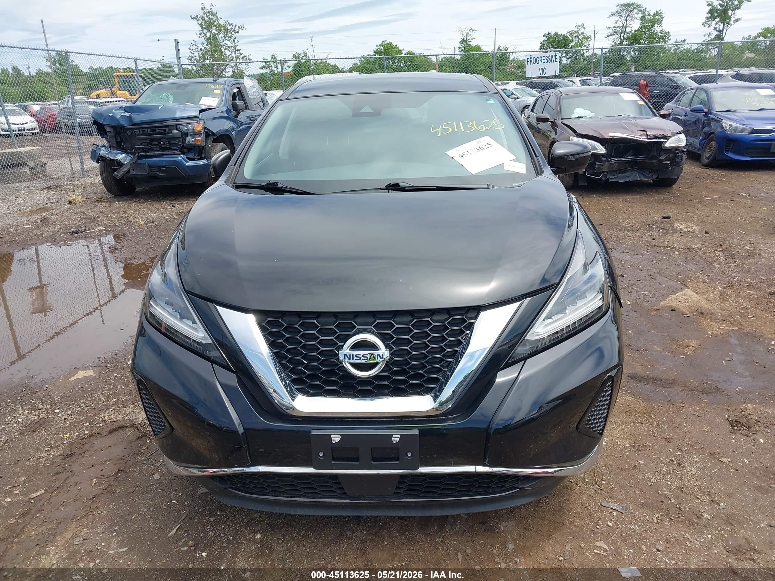 2020 Nissan Murano S Intelligent Awd Black vin: 5N1AZ2AS5LN148833