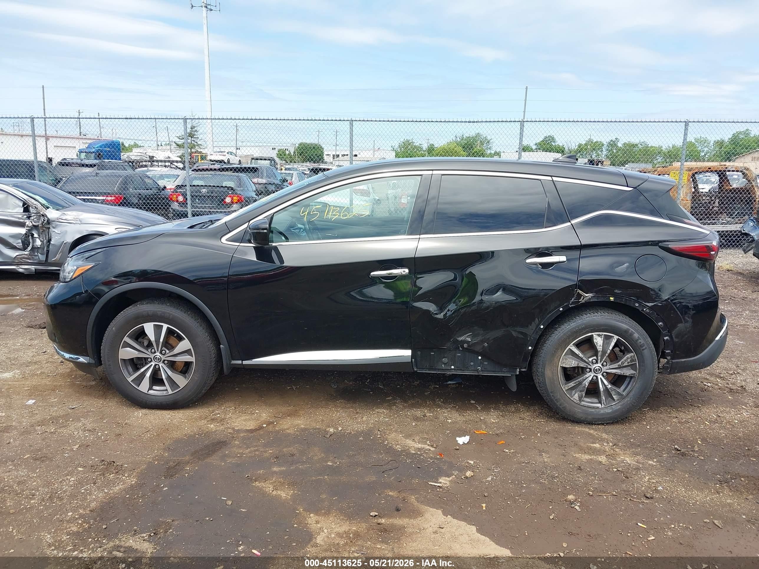 2020 Nissan Murano S Intelligent Awd Black vin: 5N1AZ2AS5LN148833