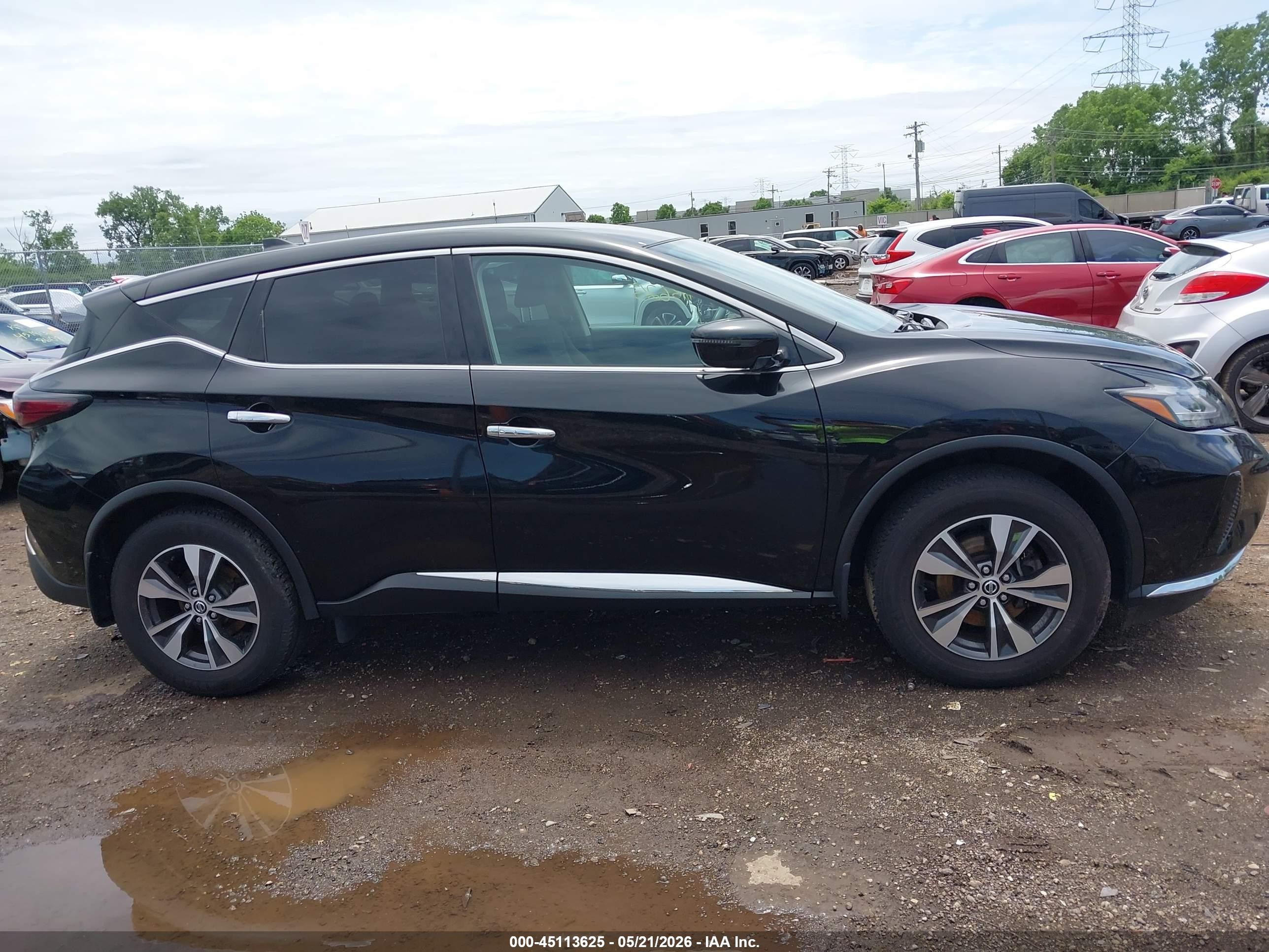 2020 Nissan Murano S Intelligent Awd Black vin: 5N1AZ2AS5LN148833
