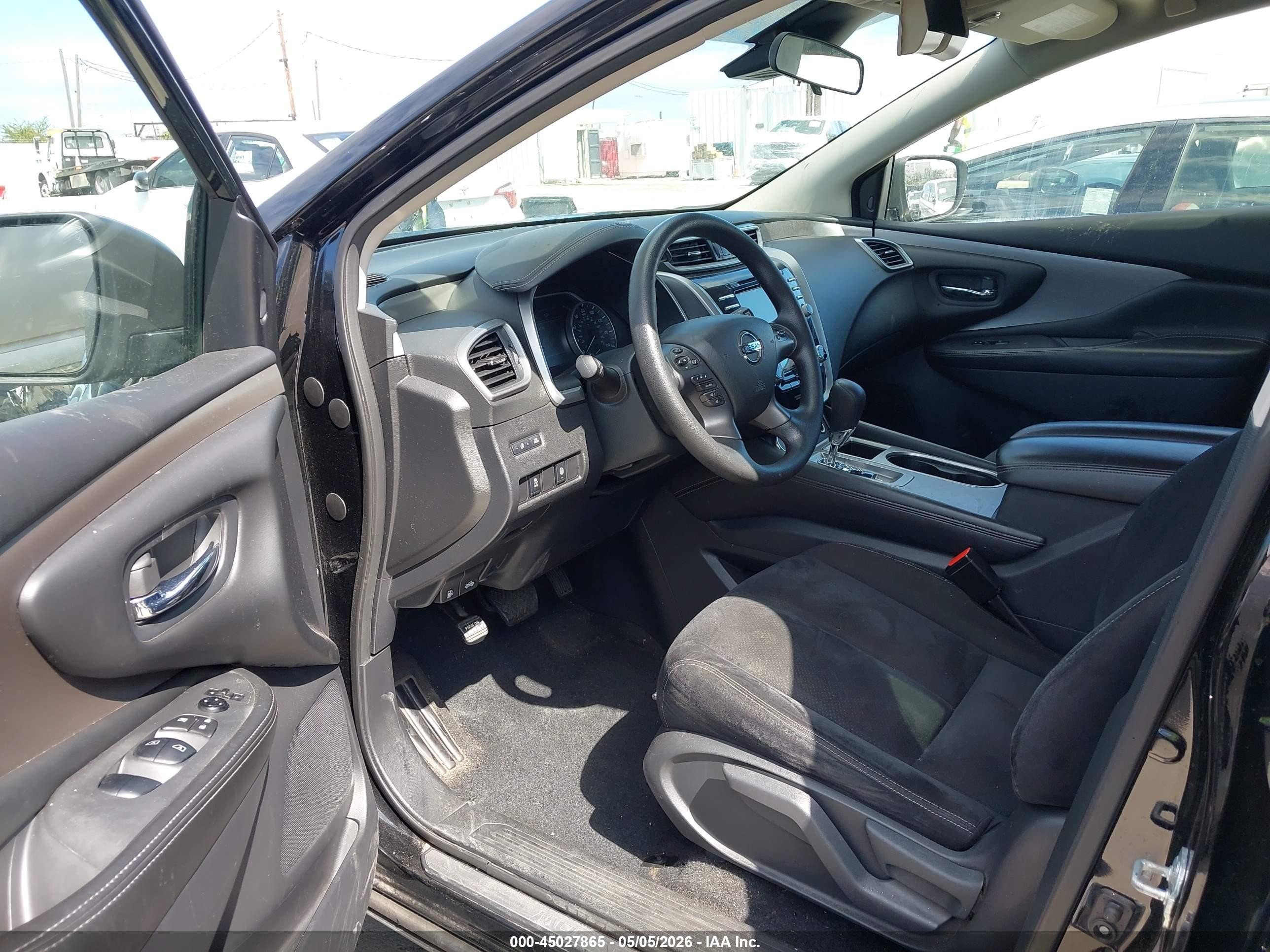 2022 Nissan Murano S Intelligent Awd Black vin: 5N1AZ2AS7NC129599