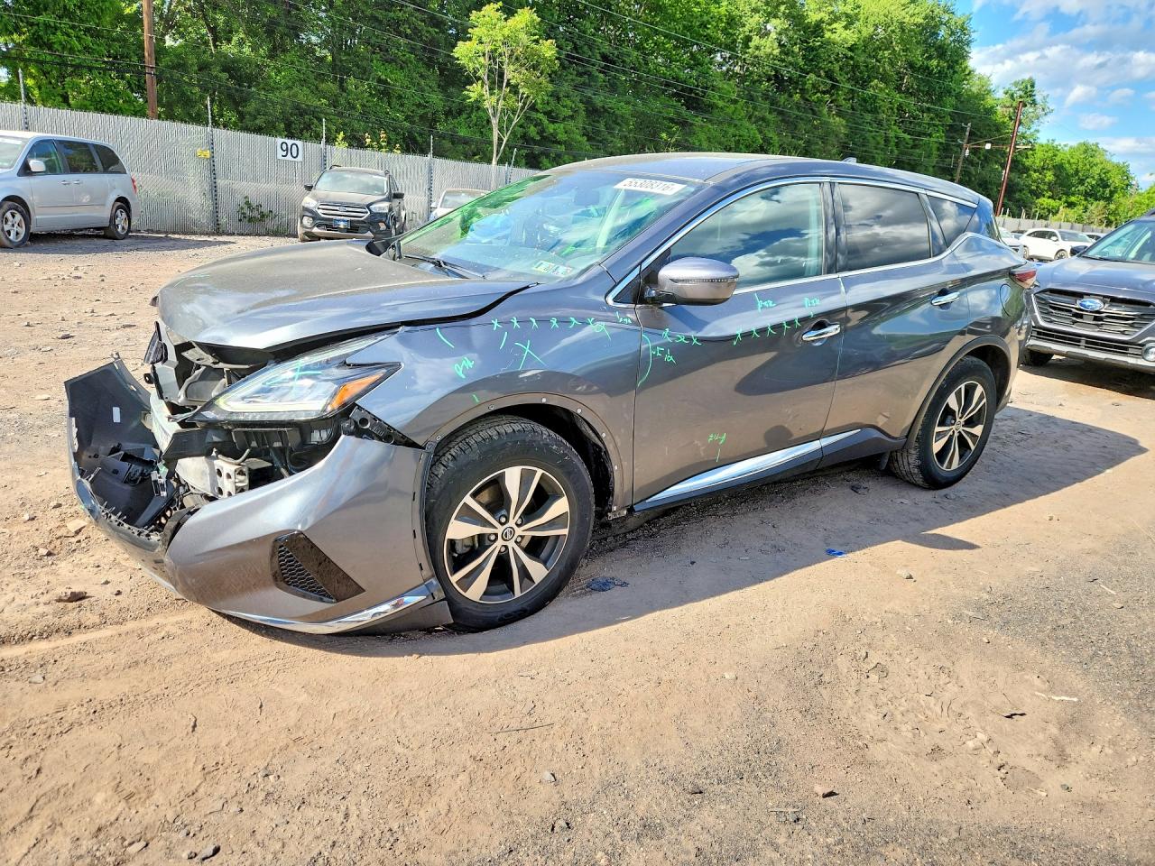 2020 Nissan Murano S Серебряный vin: 5N1AZ2AS9LN128357