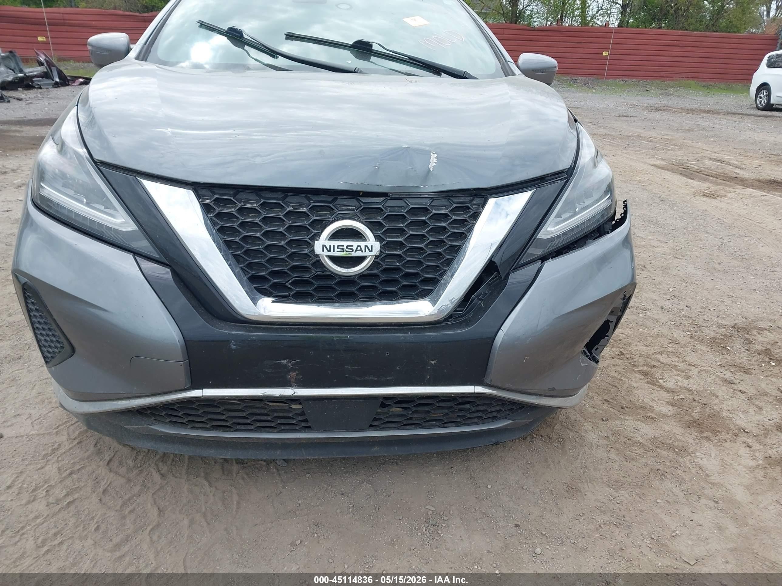 2020 Nissan Murano Sv Fwd Gray vin: 5N1AZ2BJ1LN104110