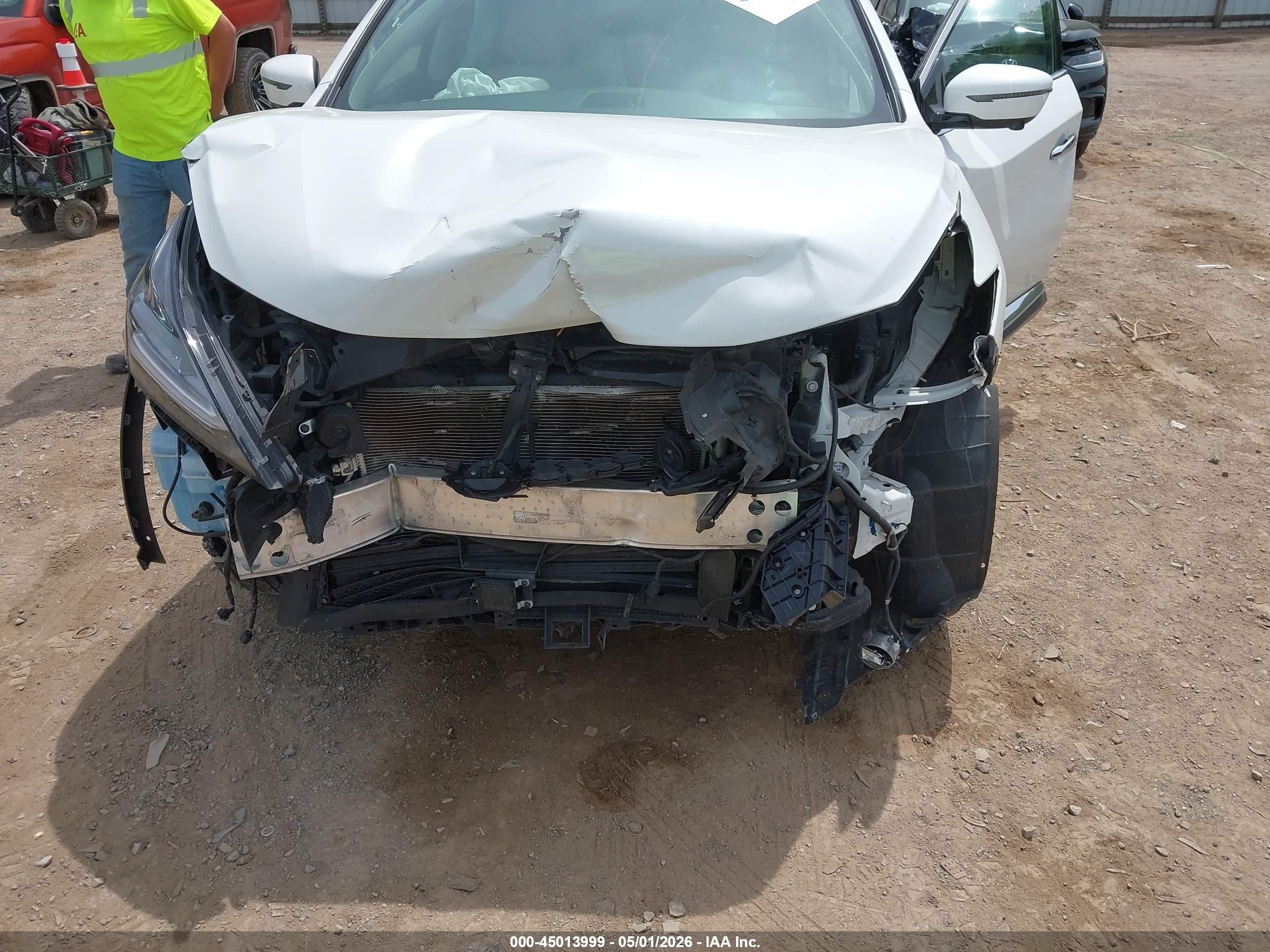 2020 Nissan Murano Sv Fwd White vin: 5N1AZ2BJ3LN166382