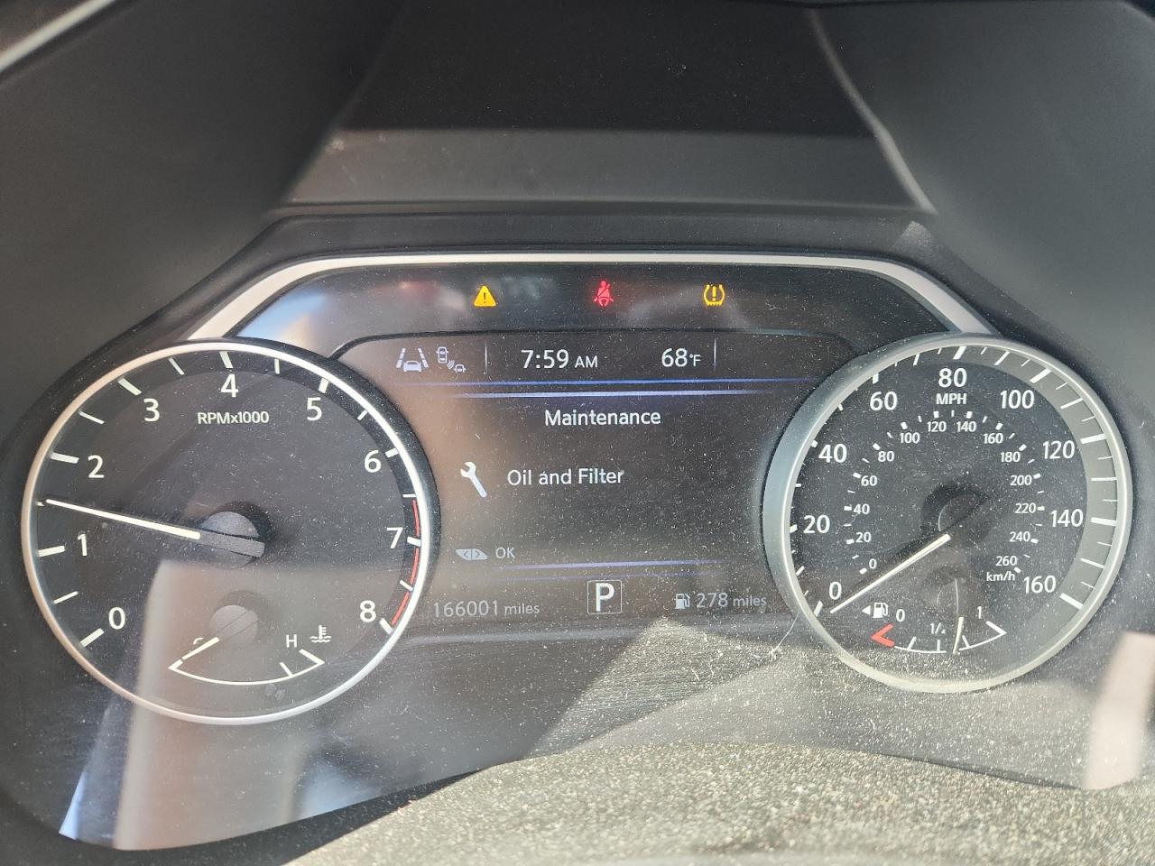 2021 Nissan Murano Sv Blue vin: 5N1AZ2BJ4MC105233 Damage: Warning - Tire Pressure, On, Unacceptable