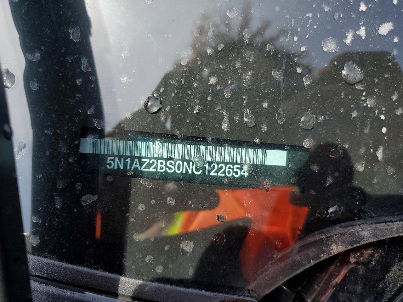 2022 Nissan Murano Sv Black vin: 5N1AZ2BS0NC122654