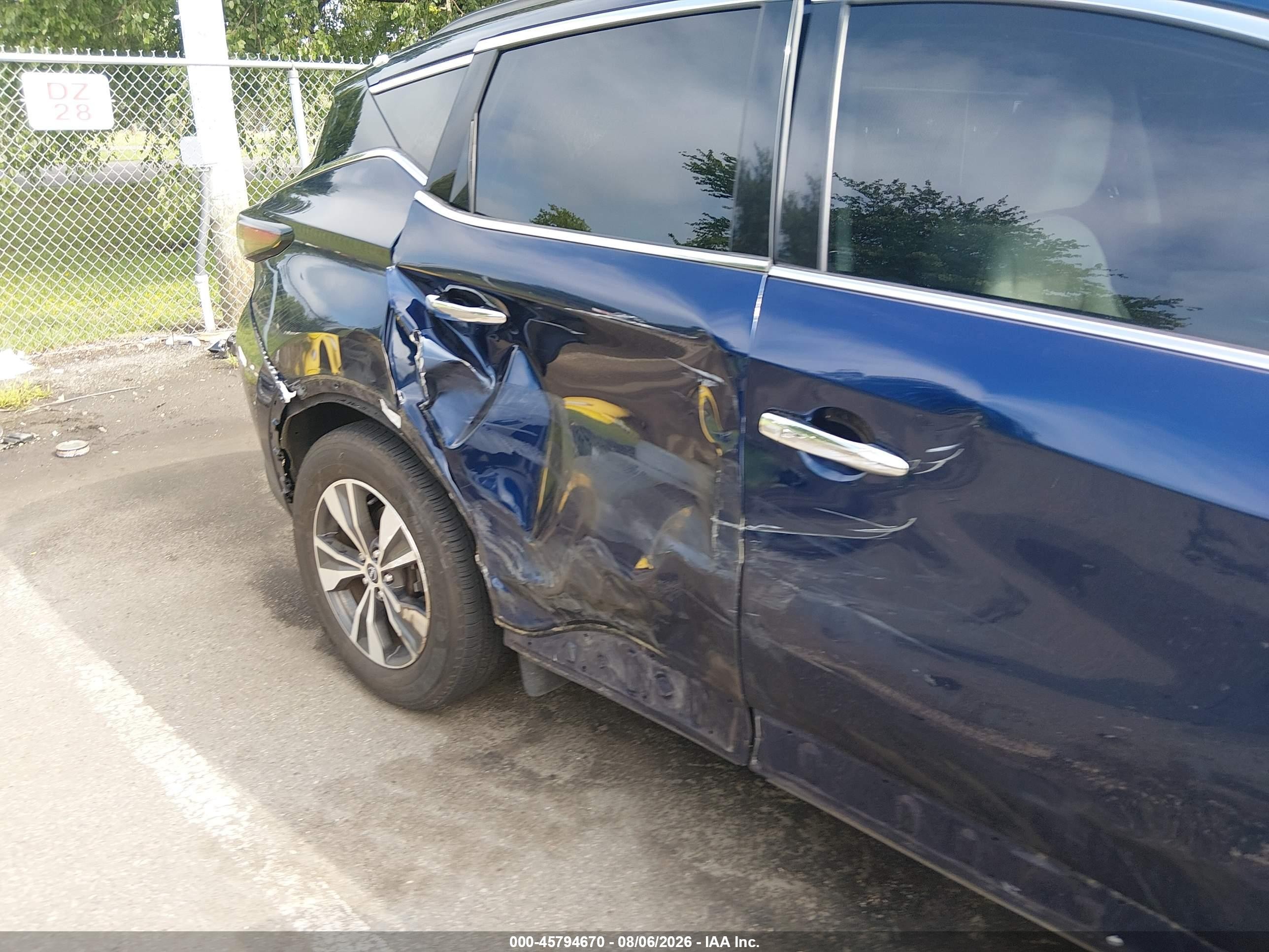2023 Nissan Murano Sv Intelligent Awd Dark Blue vin: 5N1AZ2BS0PC106909