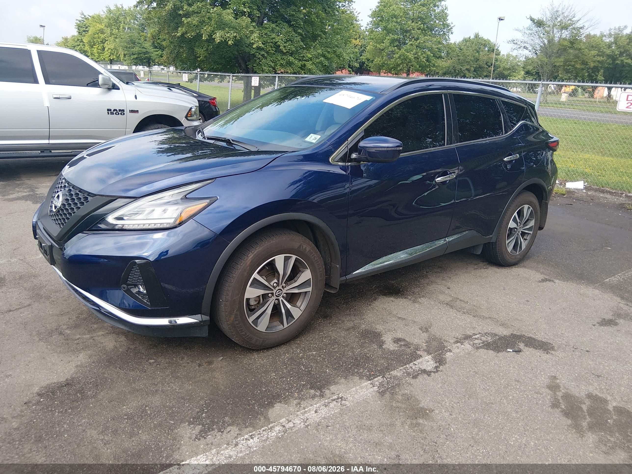 2023 Nissan Murano Sv Intelligent Awd Dark Blue vin: 5N1AZ2BS0PC106909