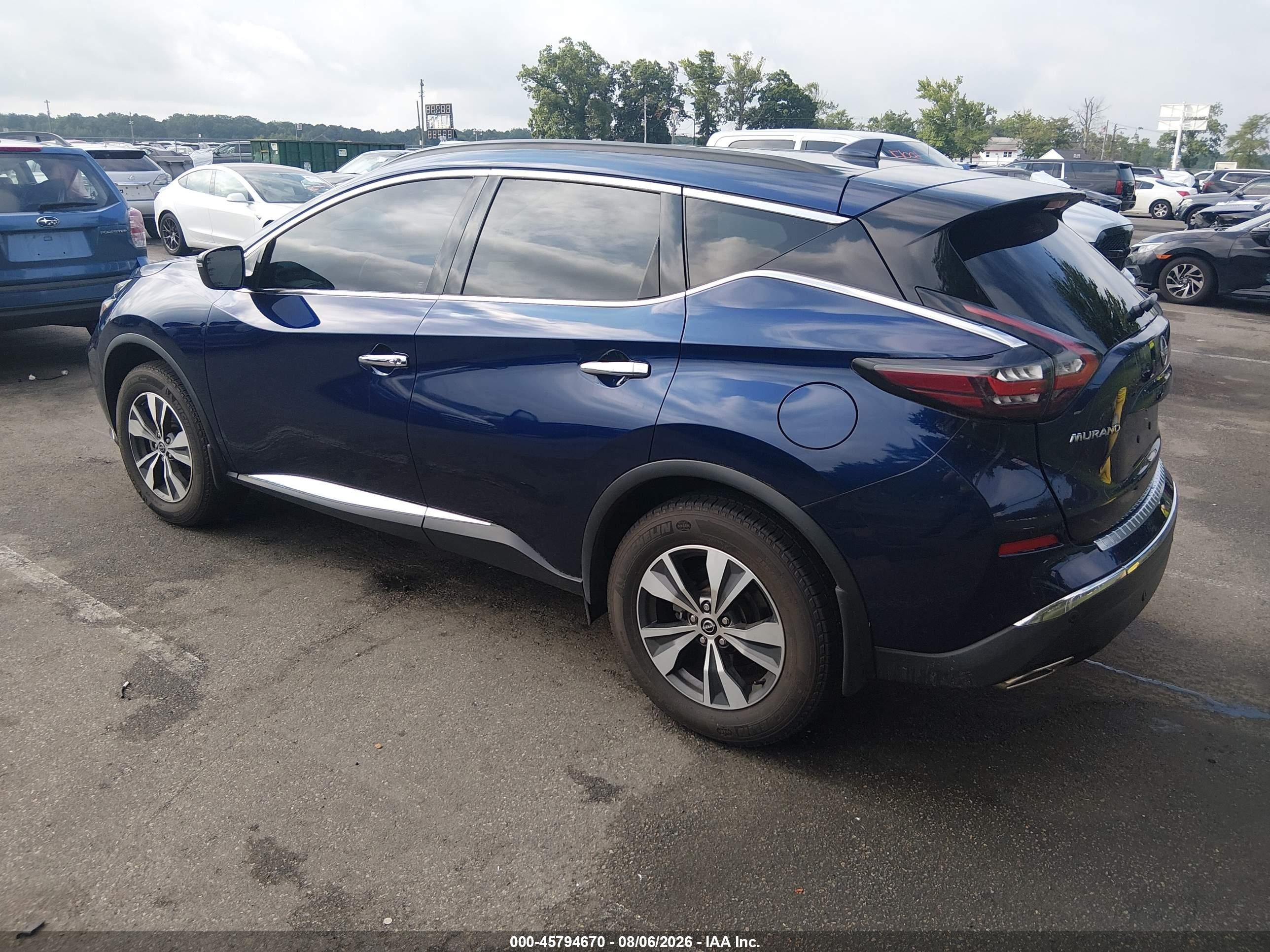 2023 Nissan Murano Sv Intelligent Awd Dark Blue vin: 5N1AZ2BS0PC106909