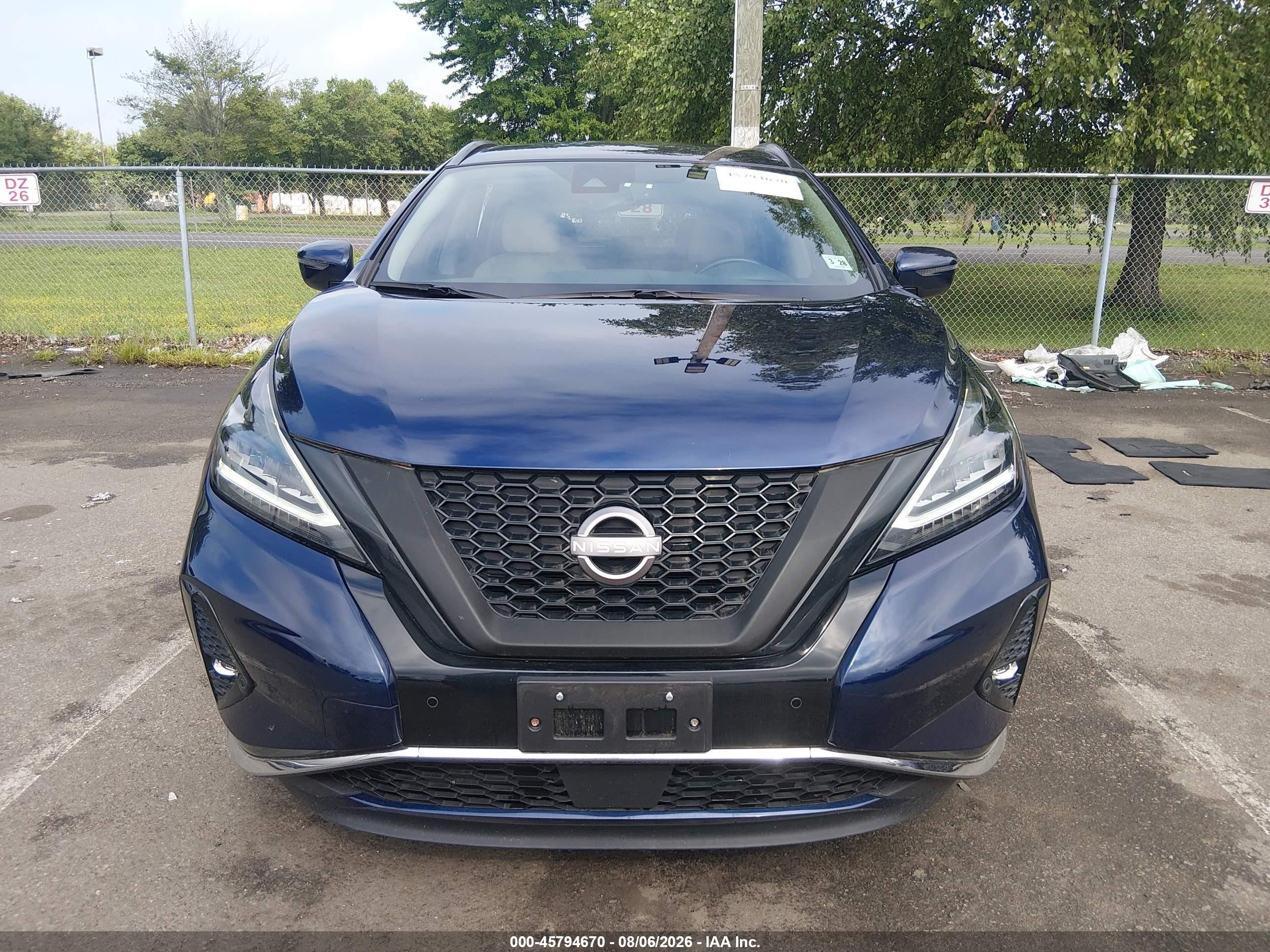 2023 Nissan Murano Sv Intelligent Awd Dark Blue vin: 5N1AZ2BS0PC106909